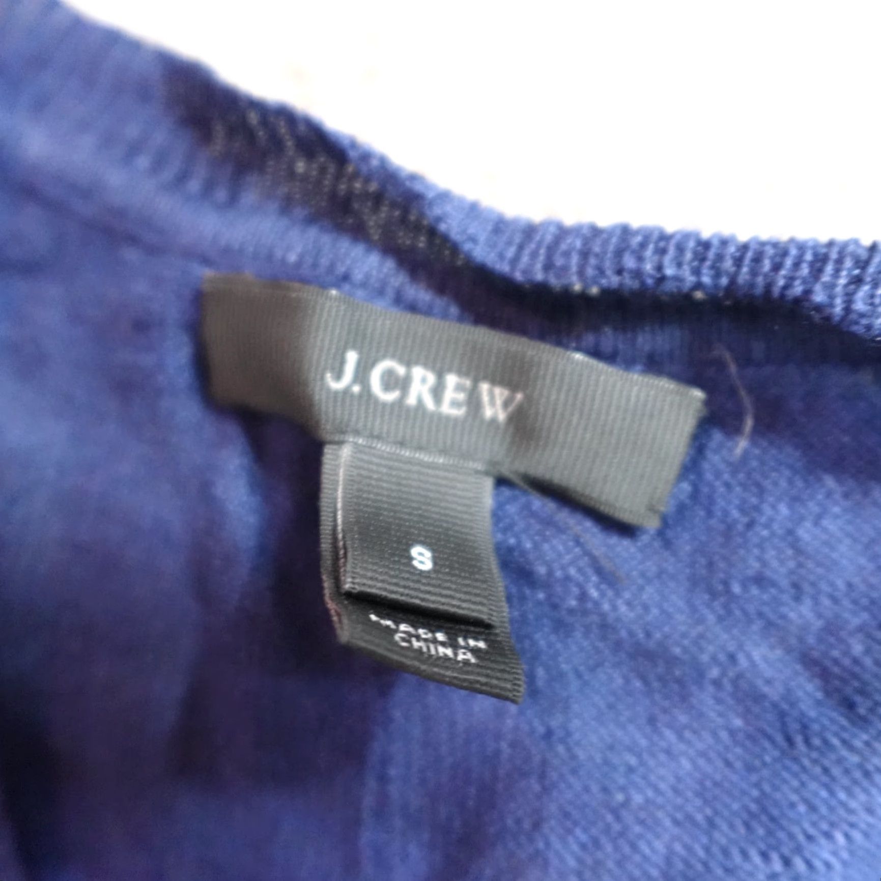 J.Crew J.Crew Womens Sweater Raglan V-Neck Blue 100% Linen Small Relaxed Pullover Knit Long Sleeve Womens A5234 Size S / US 4 / IT 40 - 5 Thumbnail