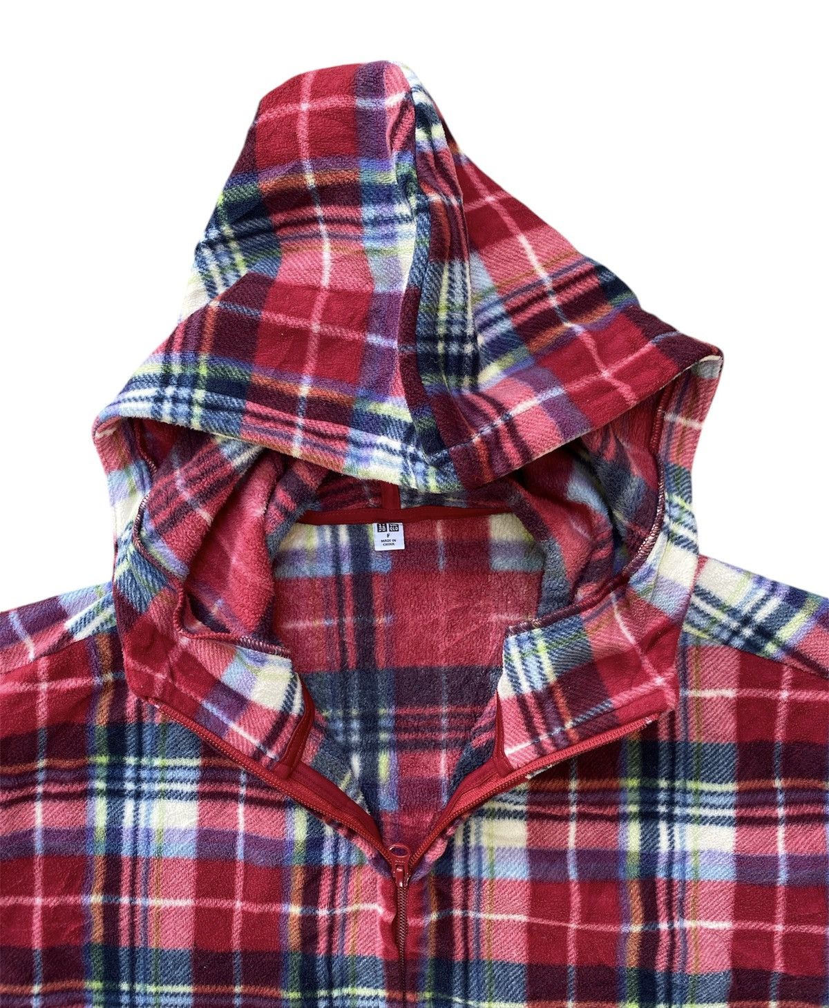 Japanese Brand × Other × Uniqlo Uniqlo Poncho Cape Cloak Flannel Red sz F Size US L / EU 52-54 / 3 - 5 Thumbnail