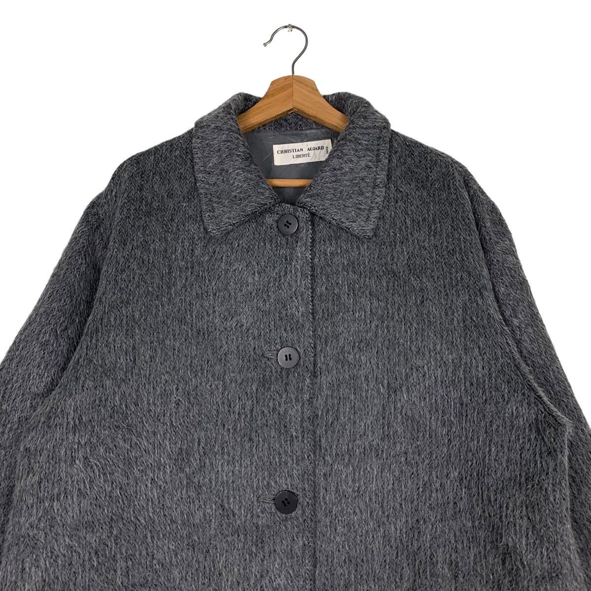 Japanese Brand CHRISTIAN AUJARD Liberte Mohair Long Coat #0083-C5 Size US L / EU 52-54 / 3 - 3 Thumbnail