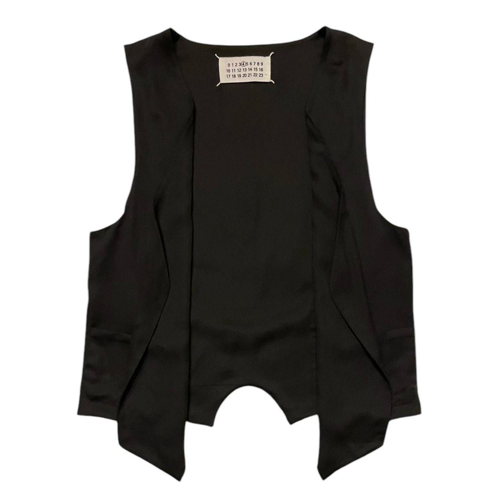 Maison Margiela VTG archival 2000s Maison Margiela silk open front vest Size S / US 4 / IT 40 - 1 Thumbnail