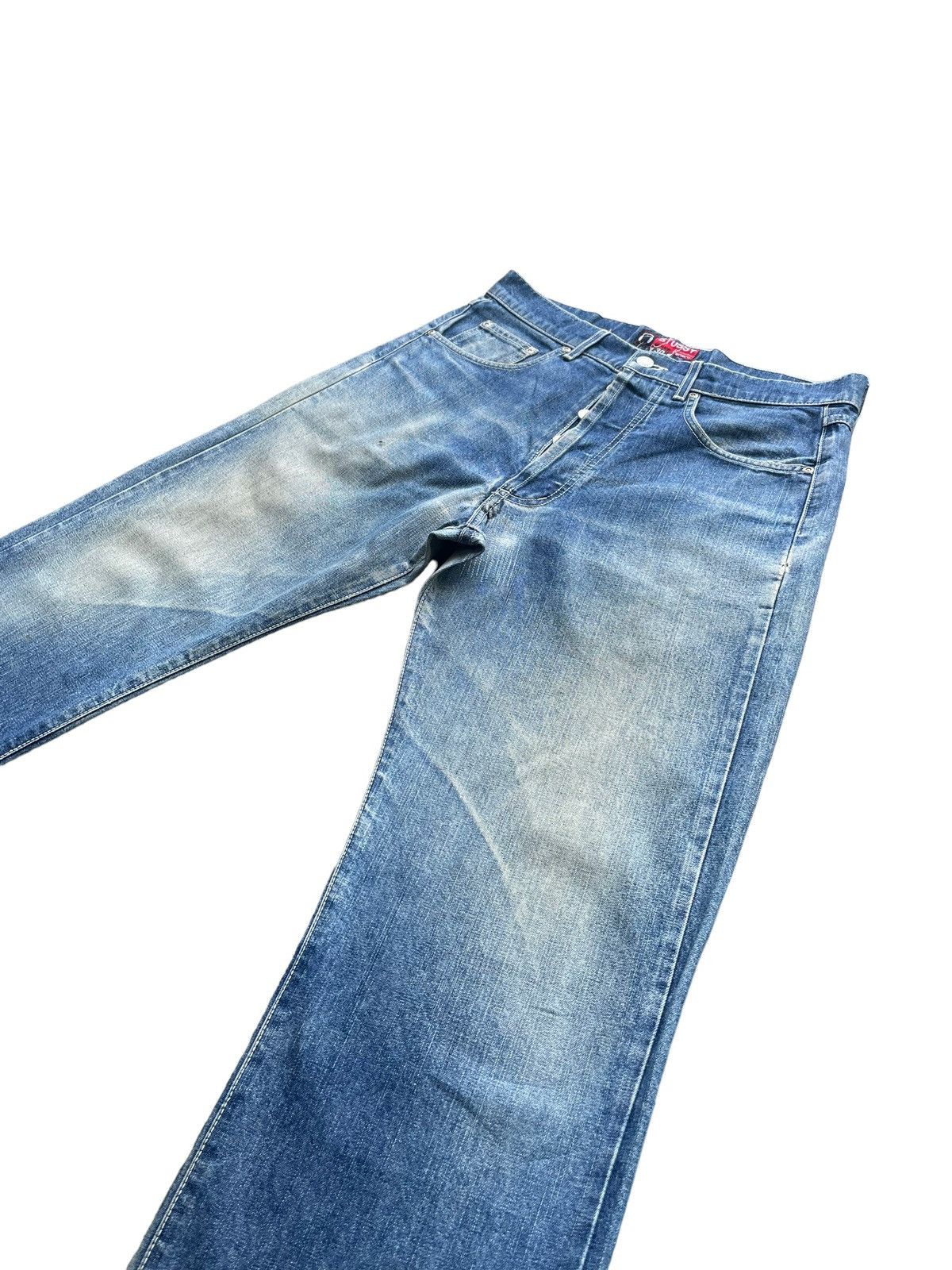 Stussy Vintage Stussy Works Distresed Denim Size US 33 - 2 Thumbnail
