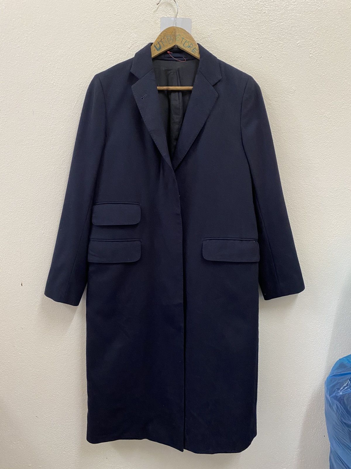 Margaret Howell Margaret Howell Wool Coat Jacket - Navy Blue Size M / US 6-8 / IT 42-44 - 3 Thumbnail