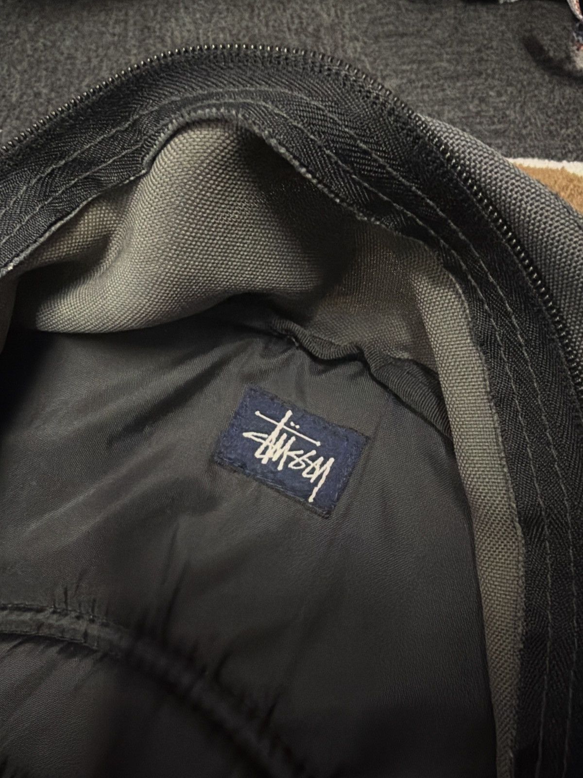 Stussy Vintage 90s Stussy 2 in 1 Backpack and Side Bag Red & Grey Size ONE SIZE - 11 Thumbnail