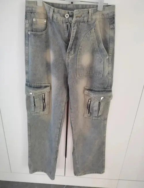 VIBE Light Blue Vintage Relaxed Jeans Size US 34 / EU 50 - 2 Thumbnail