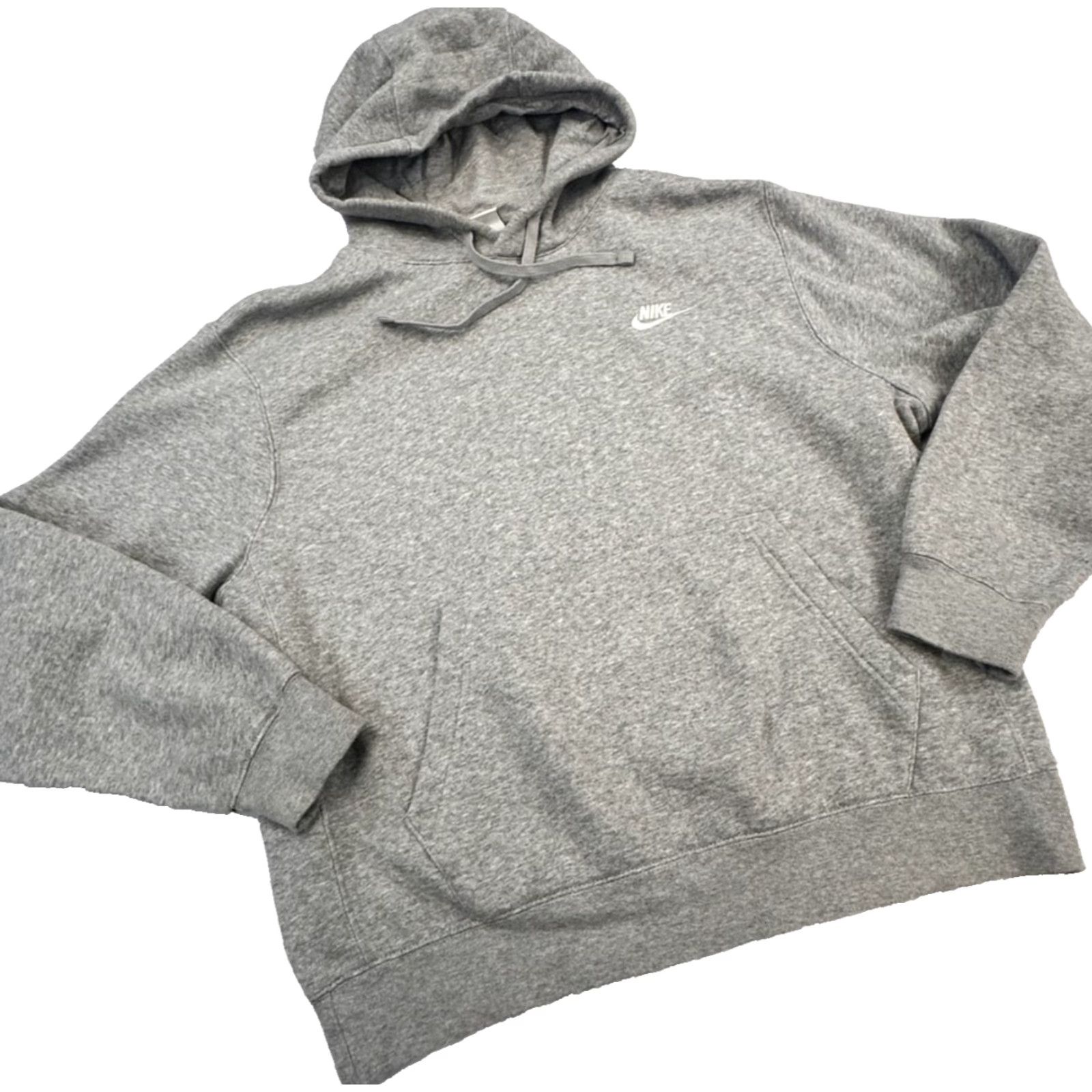 Nike Nike Hoodie Mens Medium Gray Pullover Sweatshirt Embroidered Swoosh Logo Classic Sportswear Size US M / EU 48-50 / 2 - 2 Thumbnail