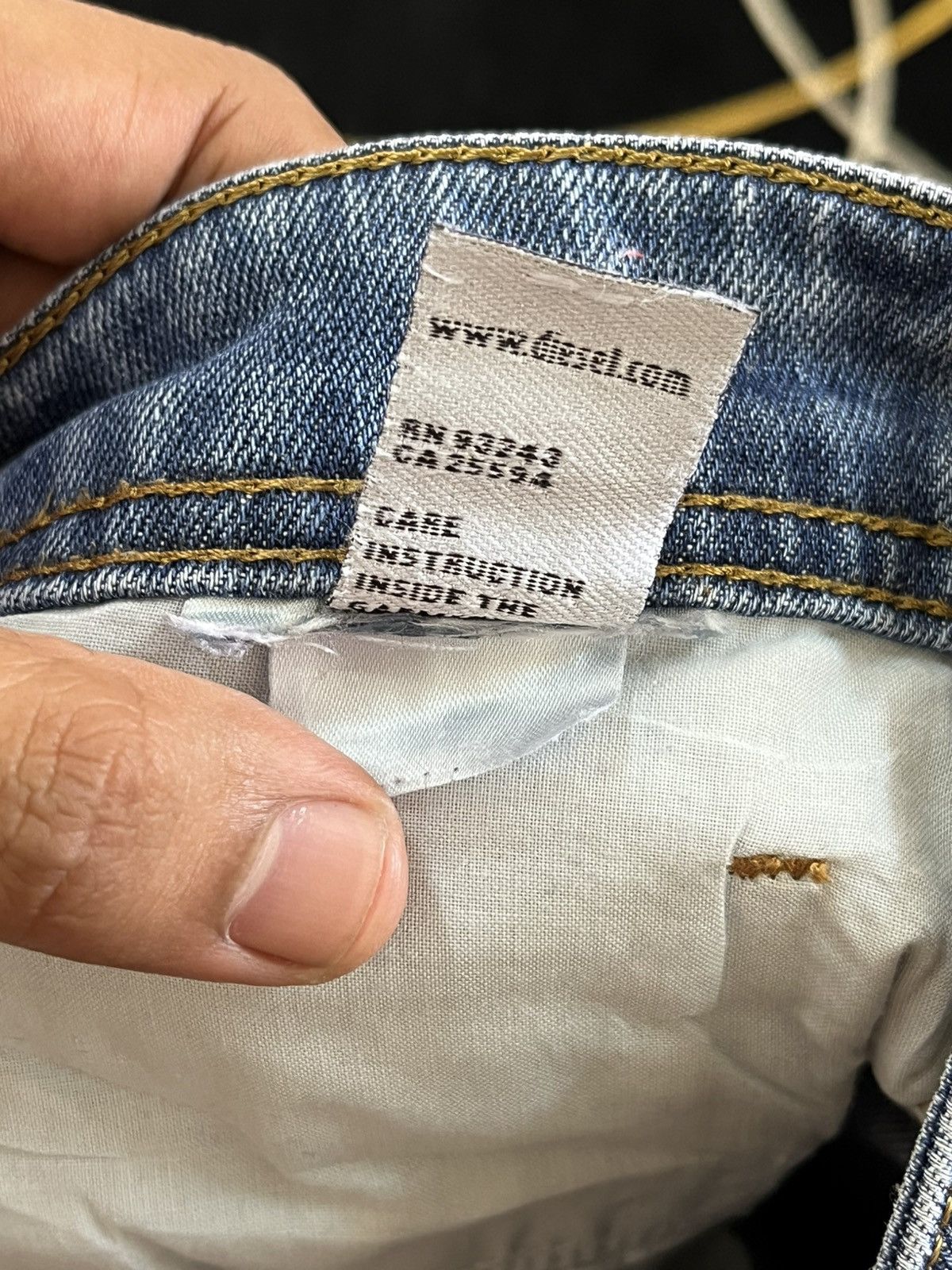 Diesel × Diesel Black Gold Vintage Diesel Zatiny Flare Faded Denim Size US 33 - 13 Thumbnail