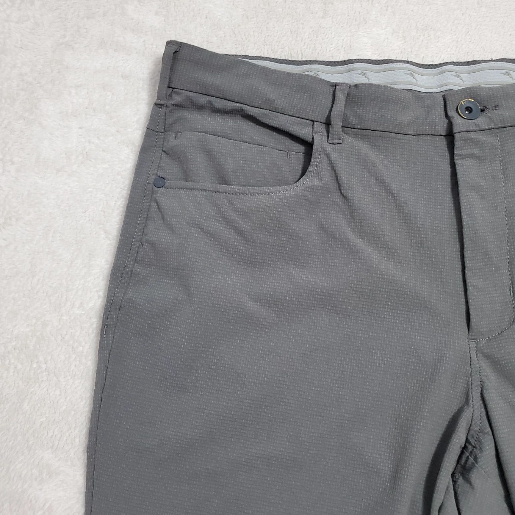 Tommy Bahama Tommy Bahama Pants Men 38X30 Gray Performance Nylon Blend Zip Pockets Stretch Size US 38 / EU 54 - 4 Thumbnail