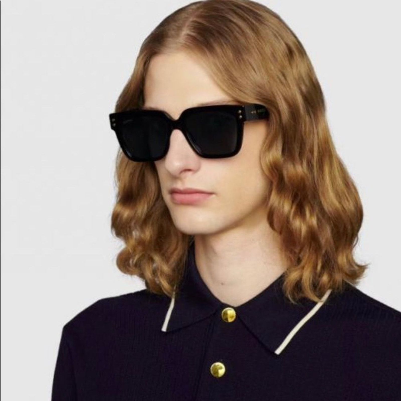 Gucci BRAND NEW GUCCI GG1084S 001 Unisex Black/Grey Sunglasses Size ONE SIZE - 12 Thumbnail