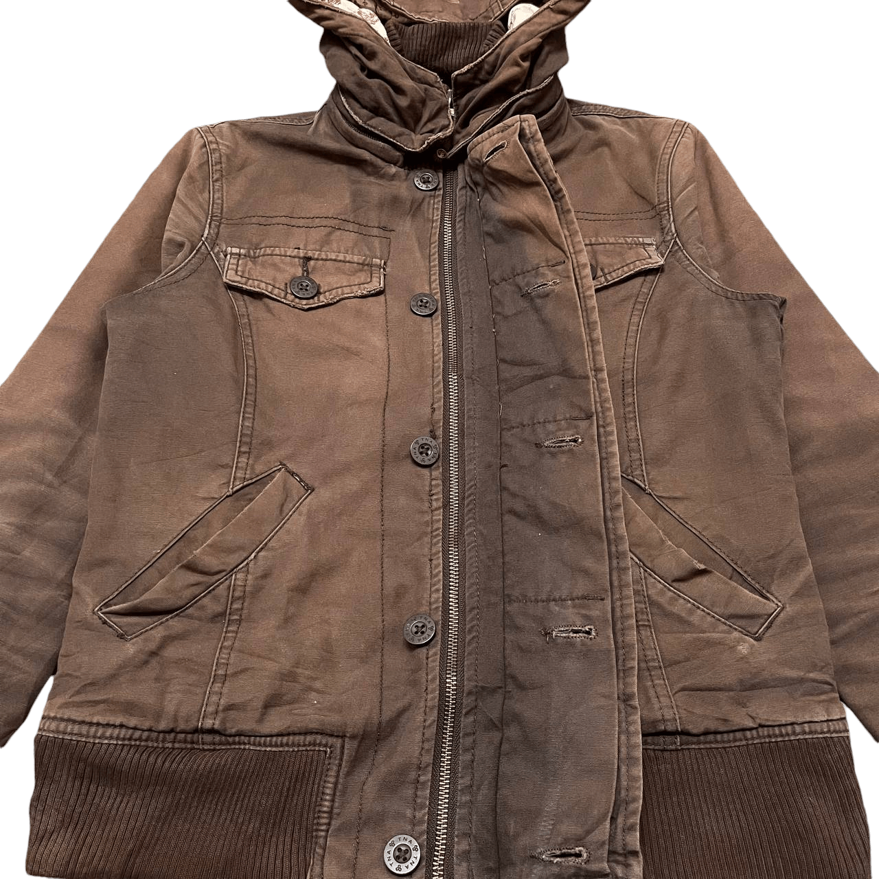 TNA Vintage Tna Hooded Jacket Detachable Hood Size US S / EU 44-46 / 1 - 5 Thumbnail