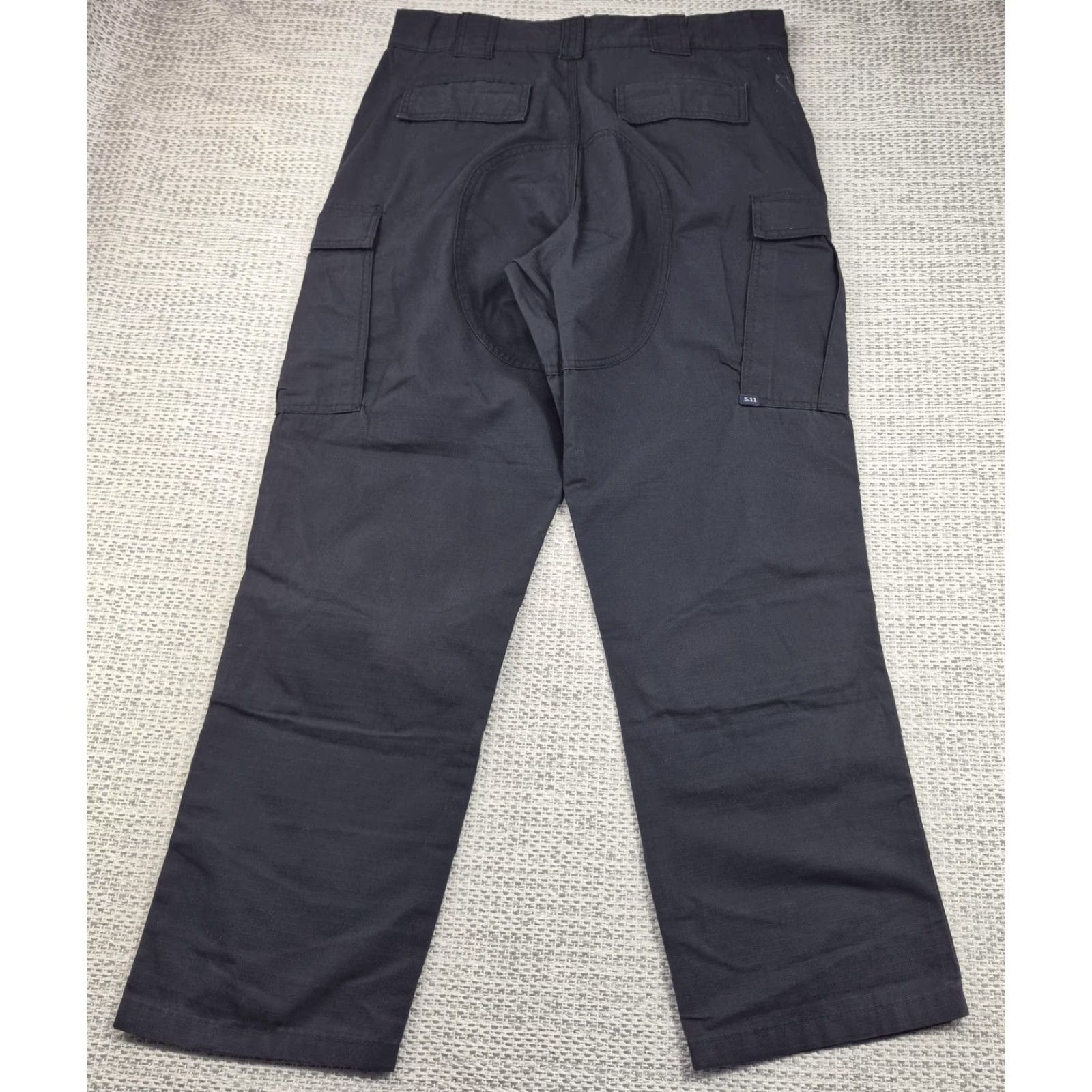 Vintage 5.11 Tactical Ripstop Pants Mens L Black Cargo Workwear Knee Pads Size US 33 - 2 Thumbnail