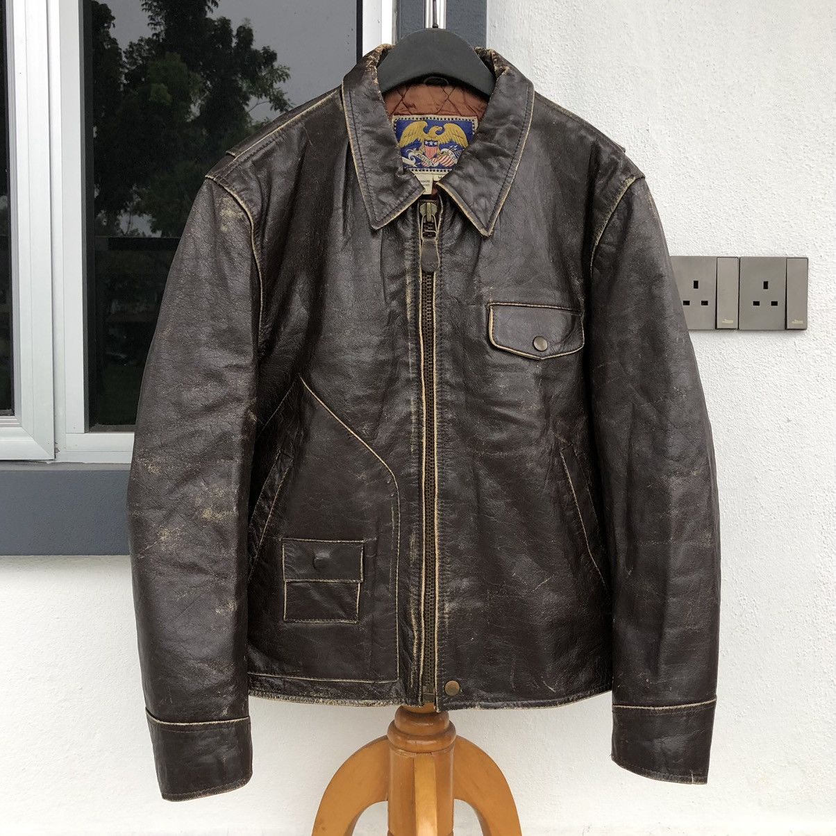 Avirex Vintage Avirex LTD Flight Leather jacket Flyer Size US M / EU 48-50 / 2 - 4 Thumbnail
