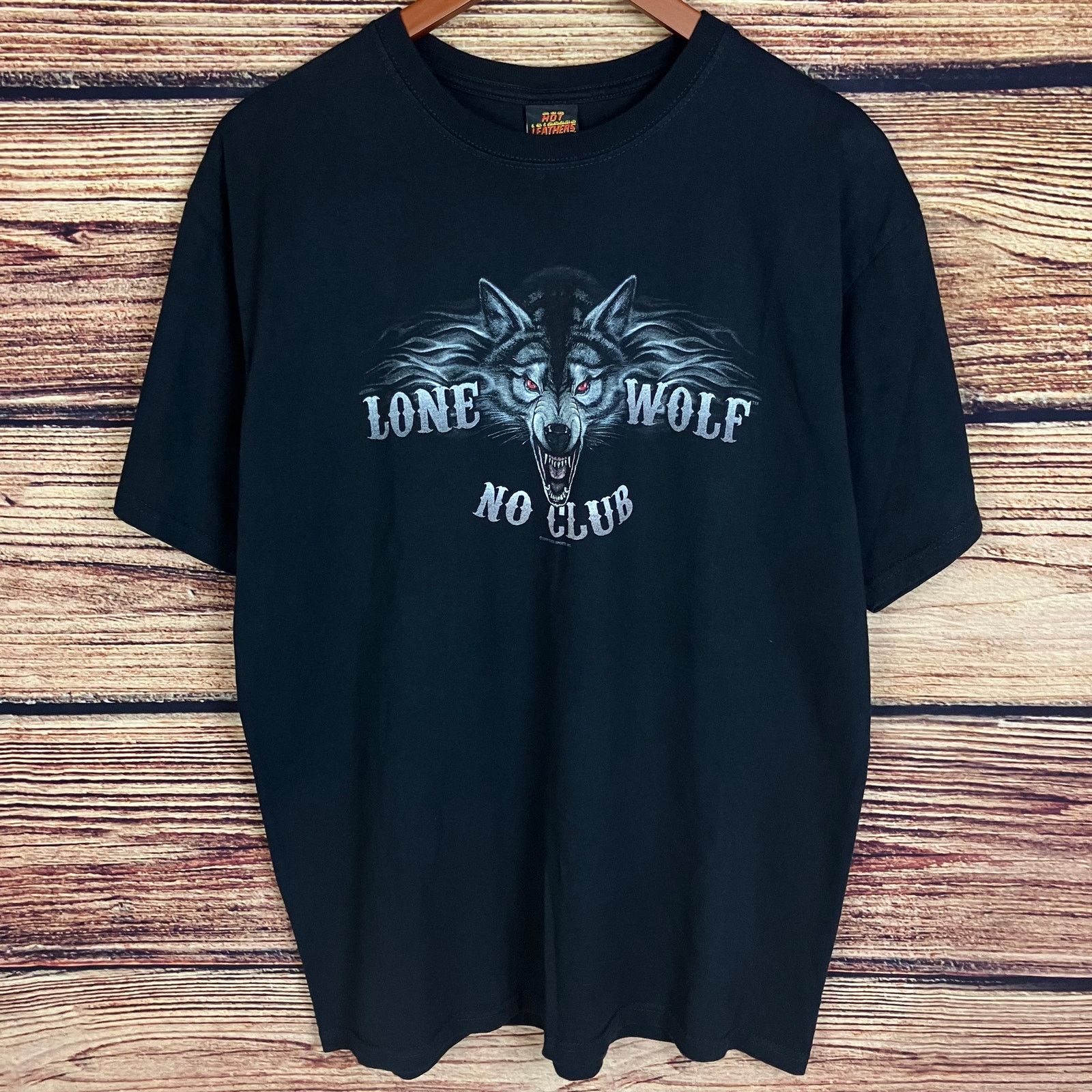 Vintage 2009 Lone Wolf "No Club" Double Sided T-shirt Size US L / EU 52-54 / 3 - 3 Thumbnail