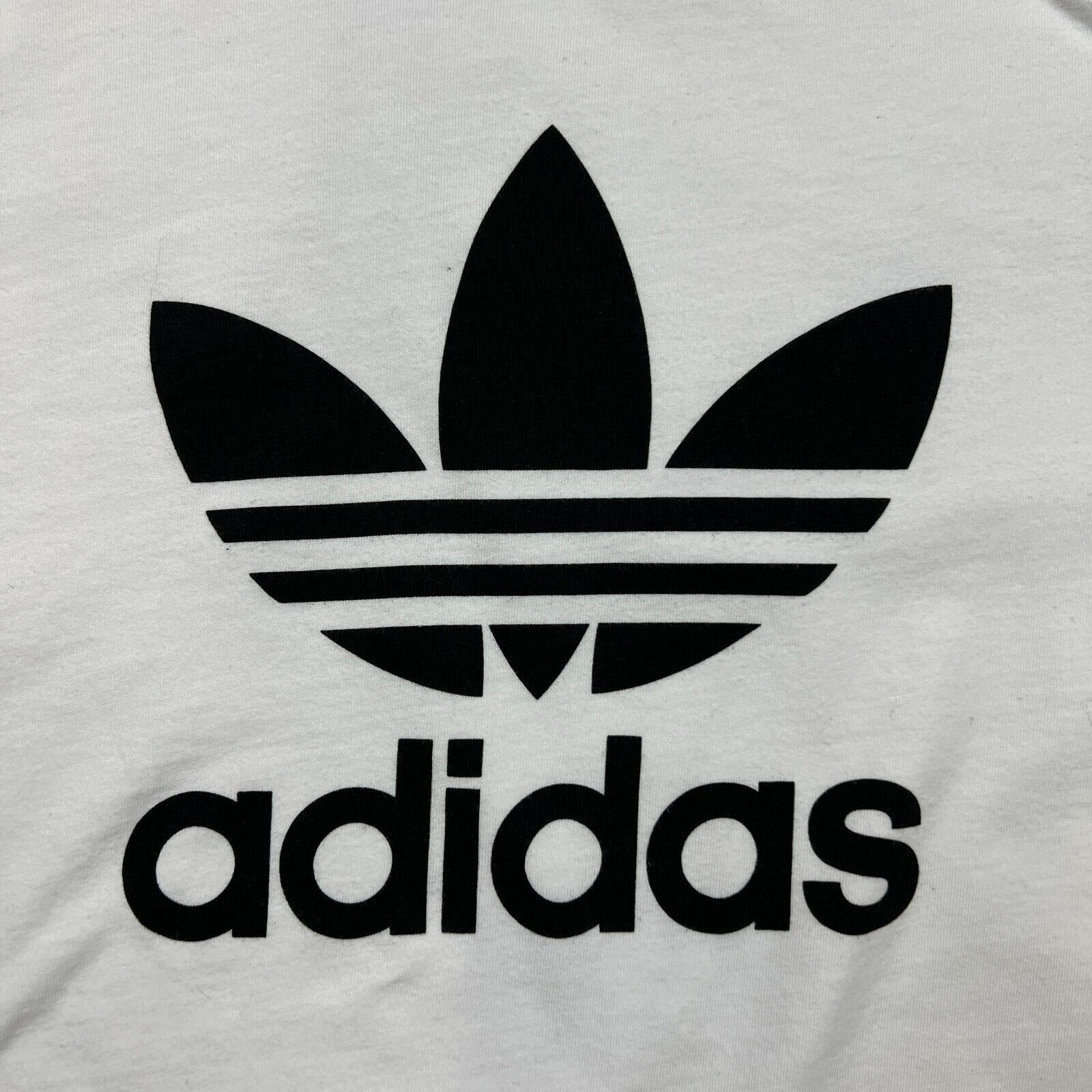 Adidas × Vintage Adidas T Shirt XL Originals Trefoil Spell Out Short Sleeve Size US XL / EU 56 / 4 - 2 Thumbnail