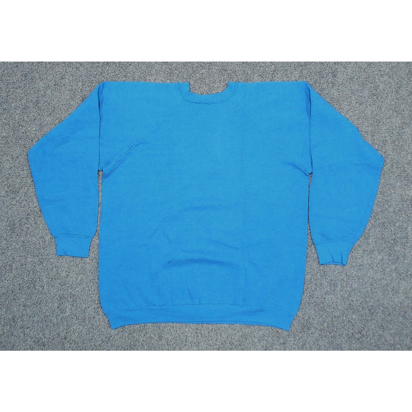 Vintage Vintage 80s Faded Blue NY Upside Down Error Sweatshirt Size US L / EU 52-54 / 3 - 4 Thumbnail