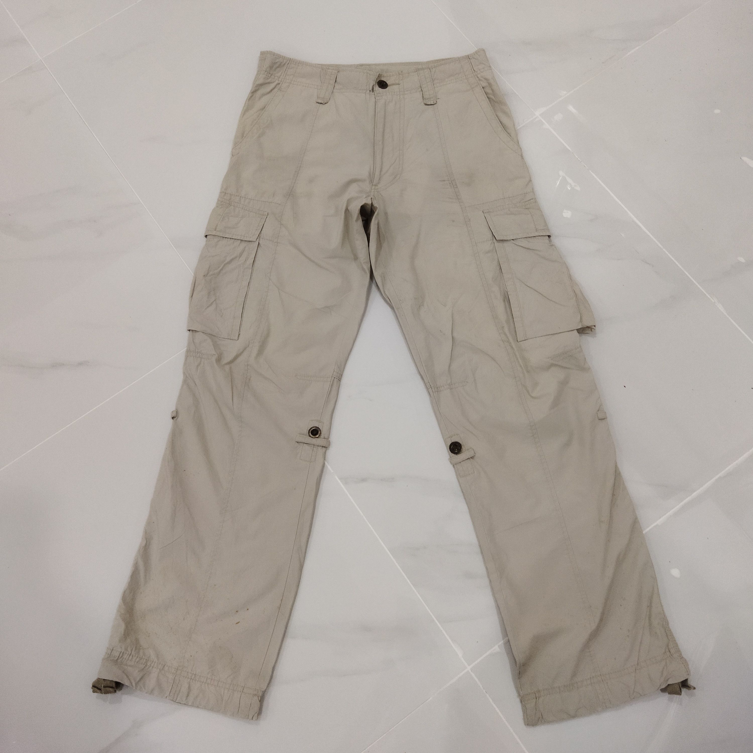 Japanese Brand × Uniqlo UNIQLO FADED WHITE CARGO PANTS Size US 30 / EU 46 - 1 Thumbnail