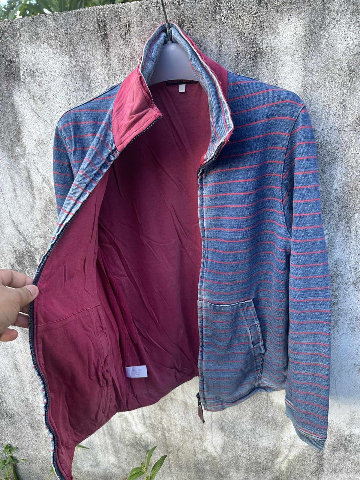 Blue Blue Japan Blue blue stripes zipper jacket Size US M / EU 48-50 / 2 - 6 Thumbnail