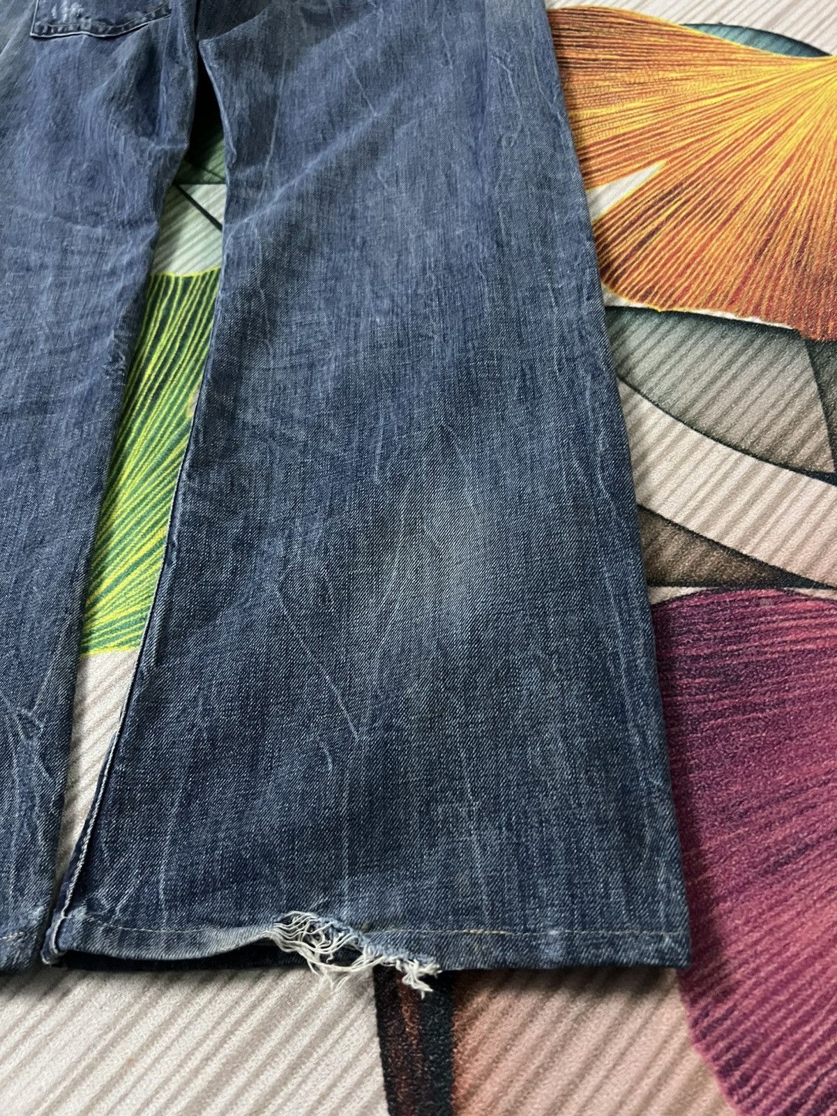 Energie × Jean 💥Flare💥Energie Distress Jean Size US 33 - 15 Thumbnail
