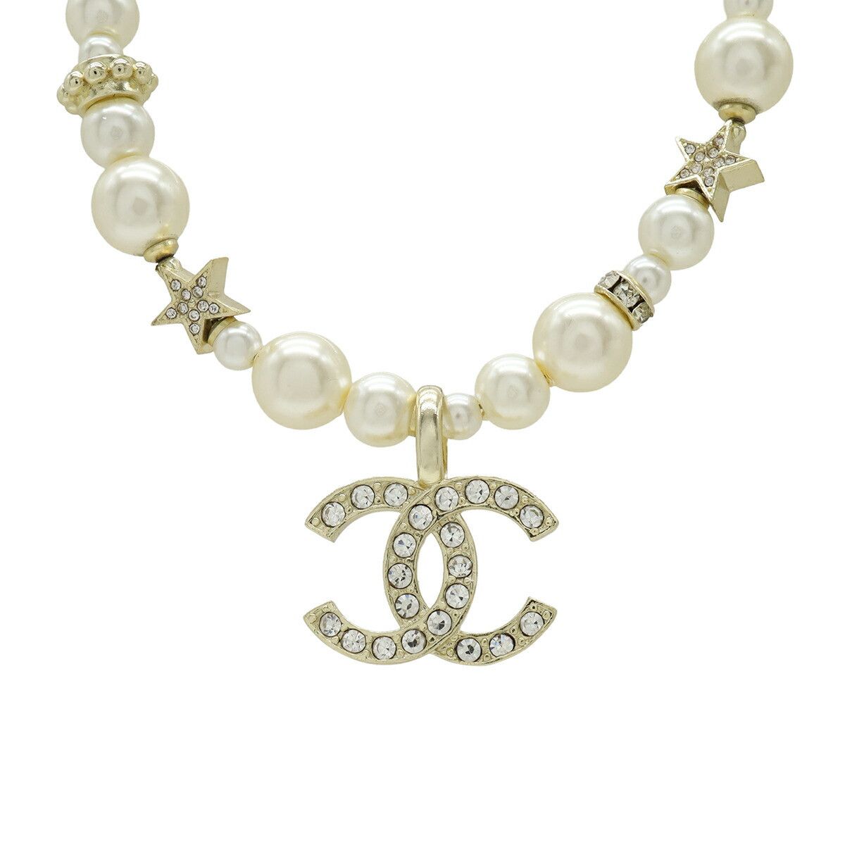 Chanel Chanel Chanel Pearl Choker Necklace Metal Necklace ABB256 DUTY FREE for USA Size ONE SIZE - 1 Thumbnail