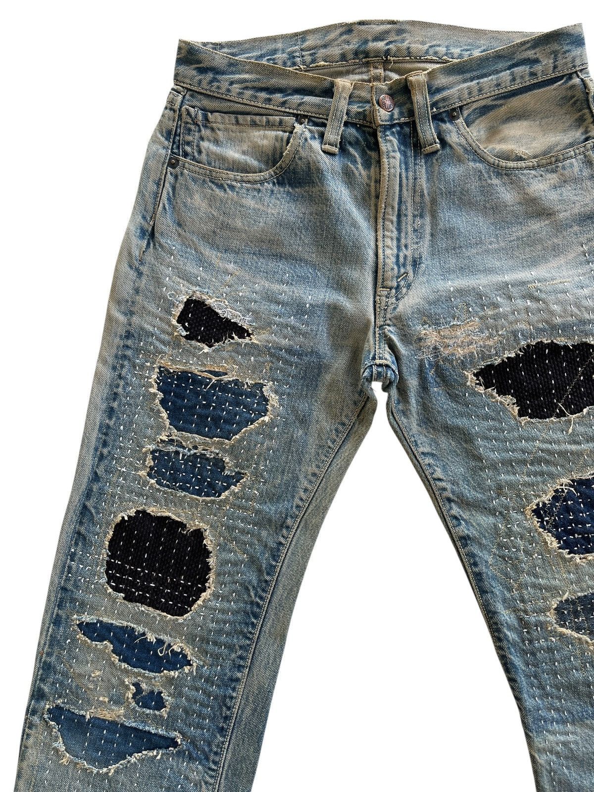 Blue Blue Japan Blue Blue Japan Sashiko Denim Size US 28 / EU 44 - 3 Thumbnail