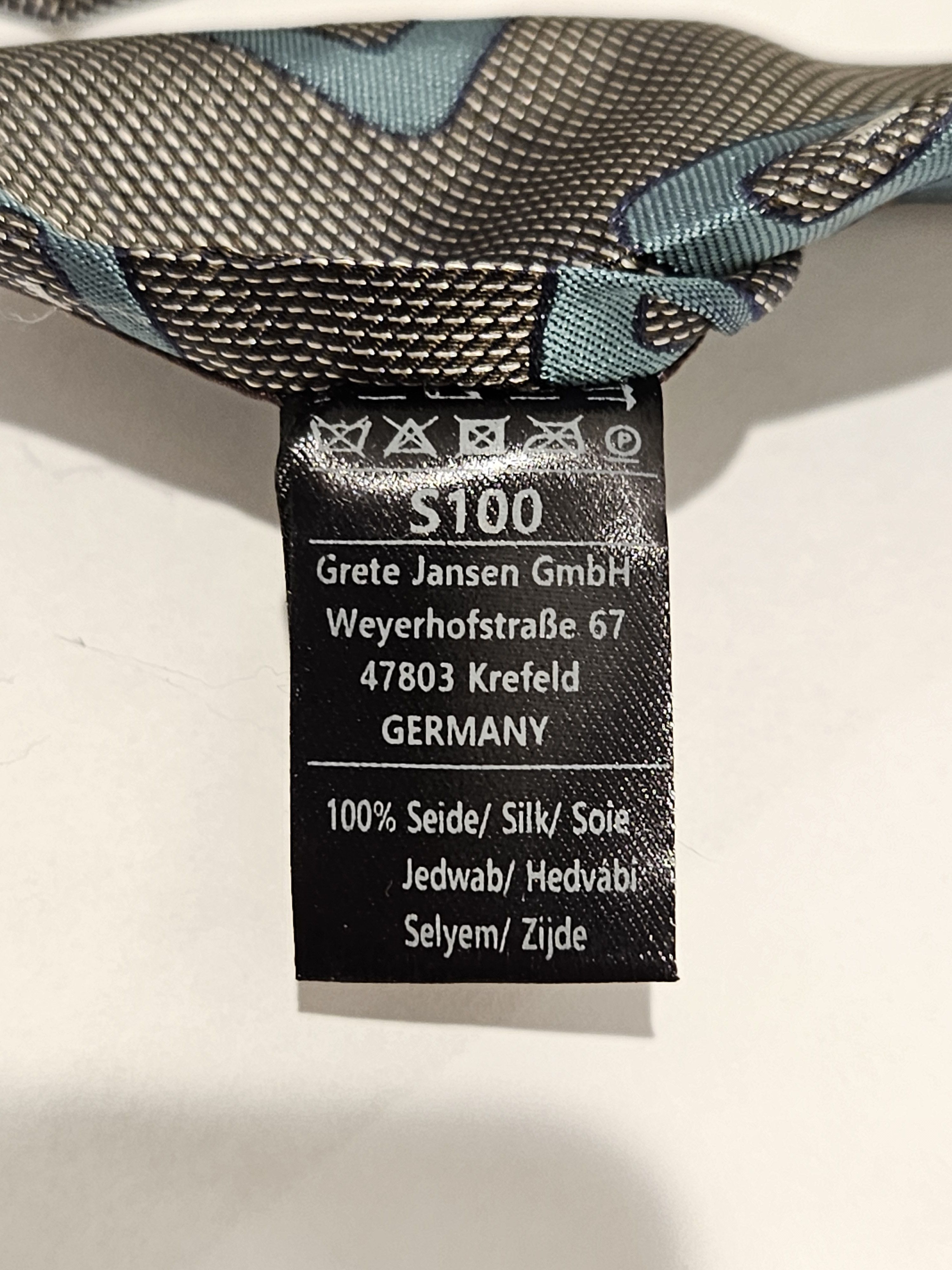 Other BLICK Necktie Silk Grey Patterned (Made in Italy) Size ONE SIZE - 7 Thumbnail