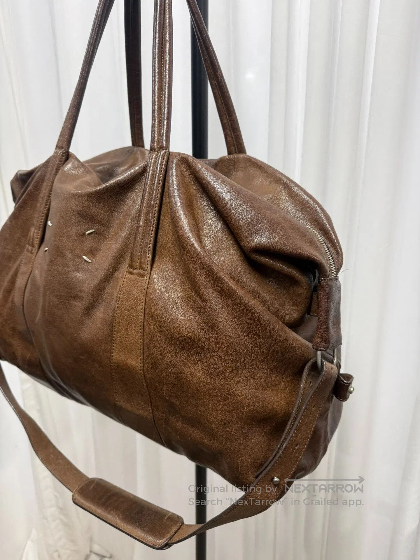 Maison Margiela Maison Margiela Brown Leather Boston Bag. Size ONE SIZE - 2 Thumbnail