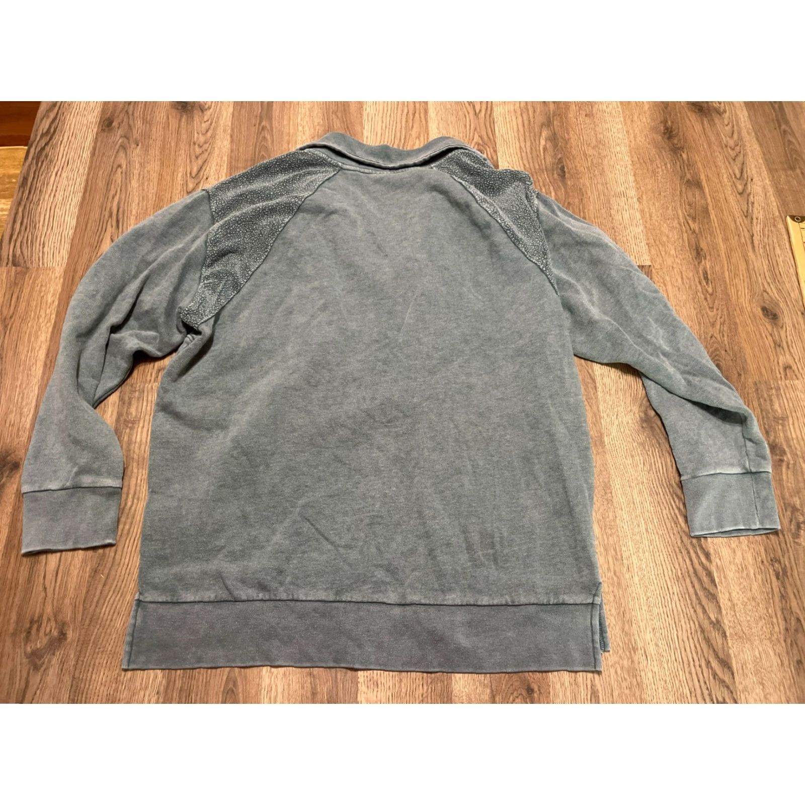 Victoria's Secret Victoria's Secret Sweater Women's Medium Green 1/4 Zip Pullover Shirt Casual Womens Size M / US 6-8 / IT 42-44 - 2 Thumbnail