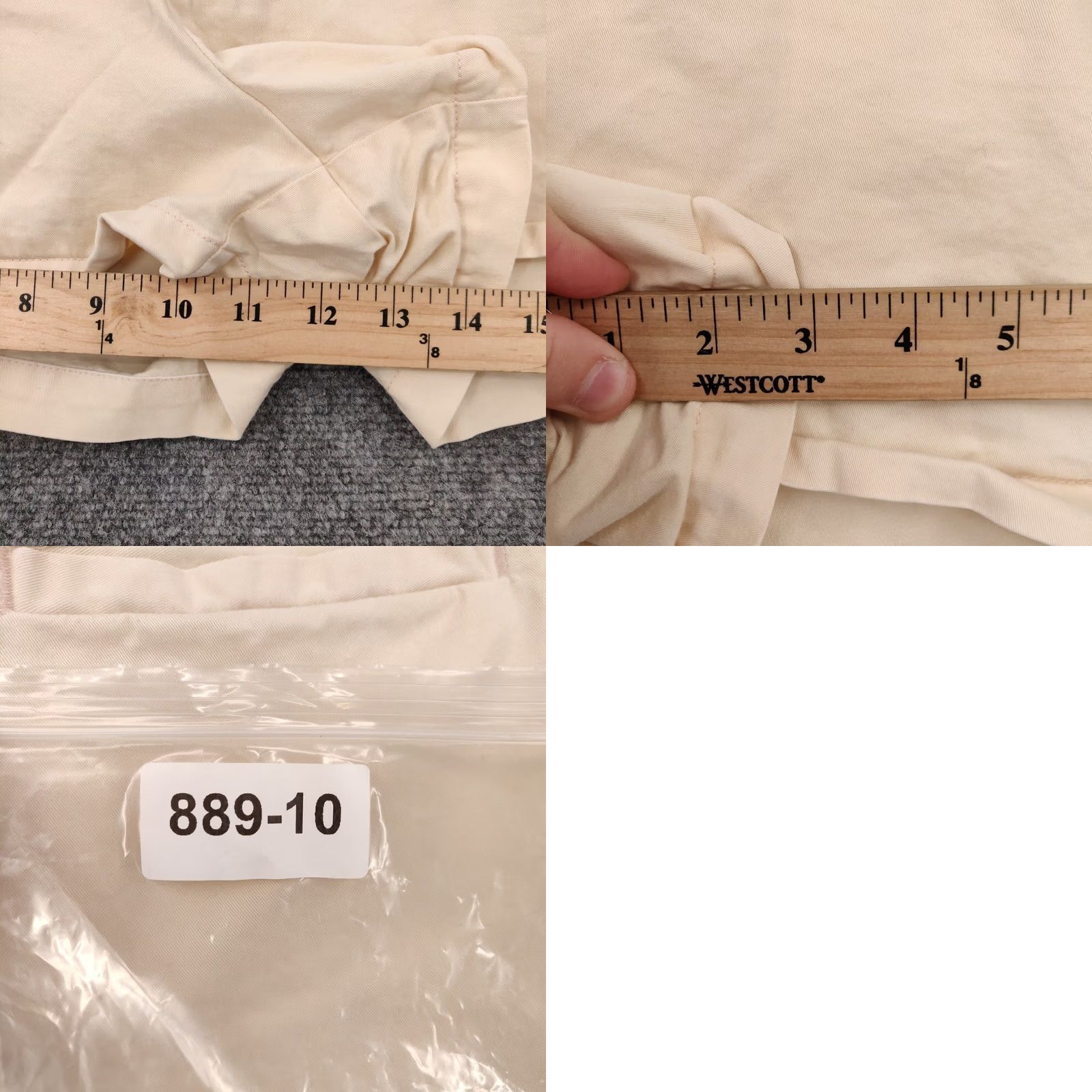 Gap Gap Womens Shorts Beige Hot Pants Flat Front Cotton Blend Pockets Size 4 Size 24" / US 00 / IT 34 - 8 Thumbnail