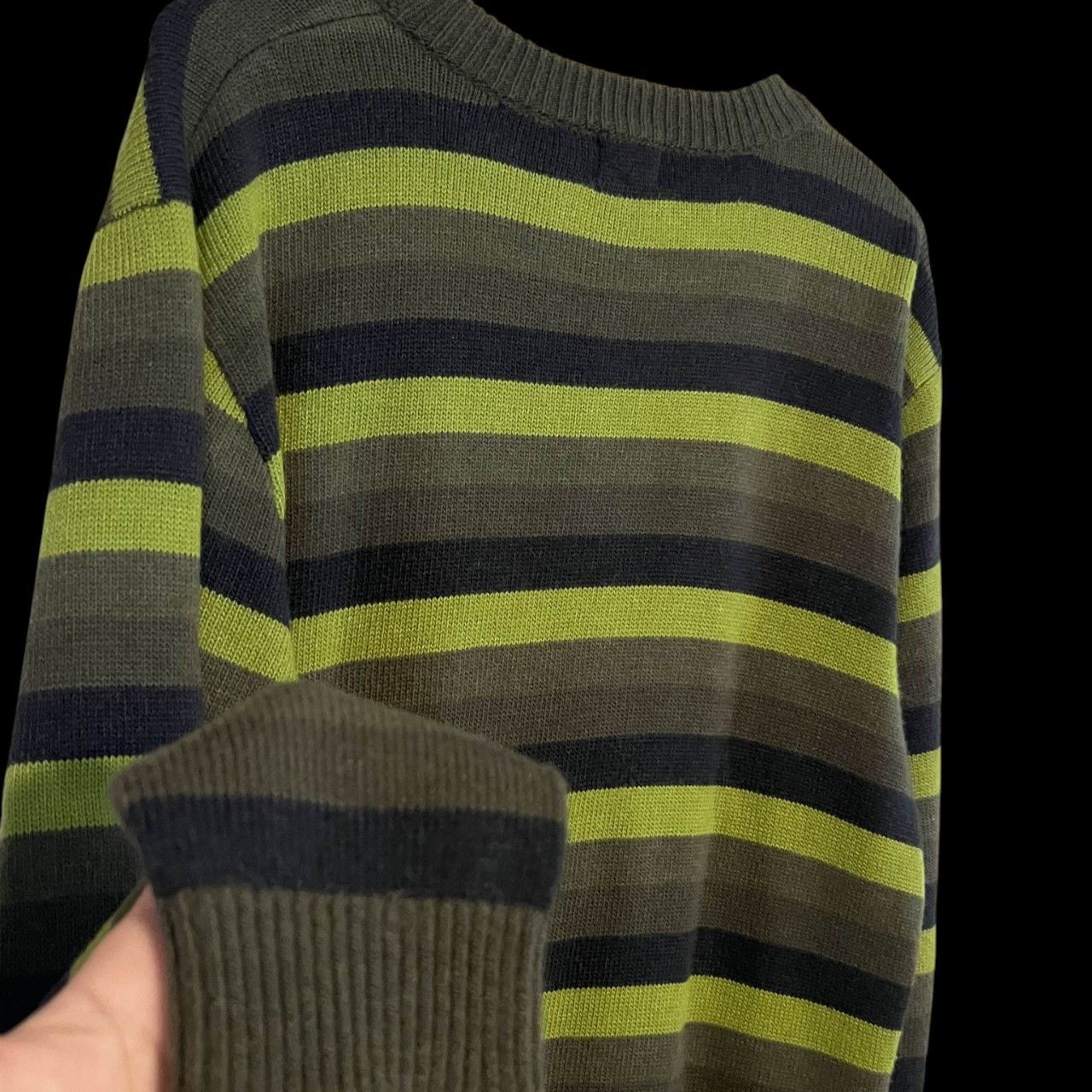 Bape Vintage Bape by A Bathing Ape Ribbed Stripe Knit Tee Size US M / EU 48-50 / 2 - 5 Thumbnail