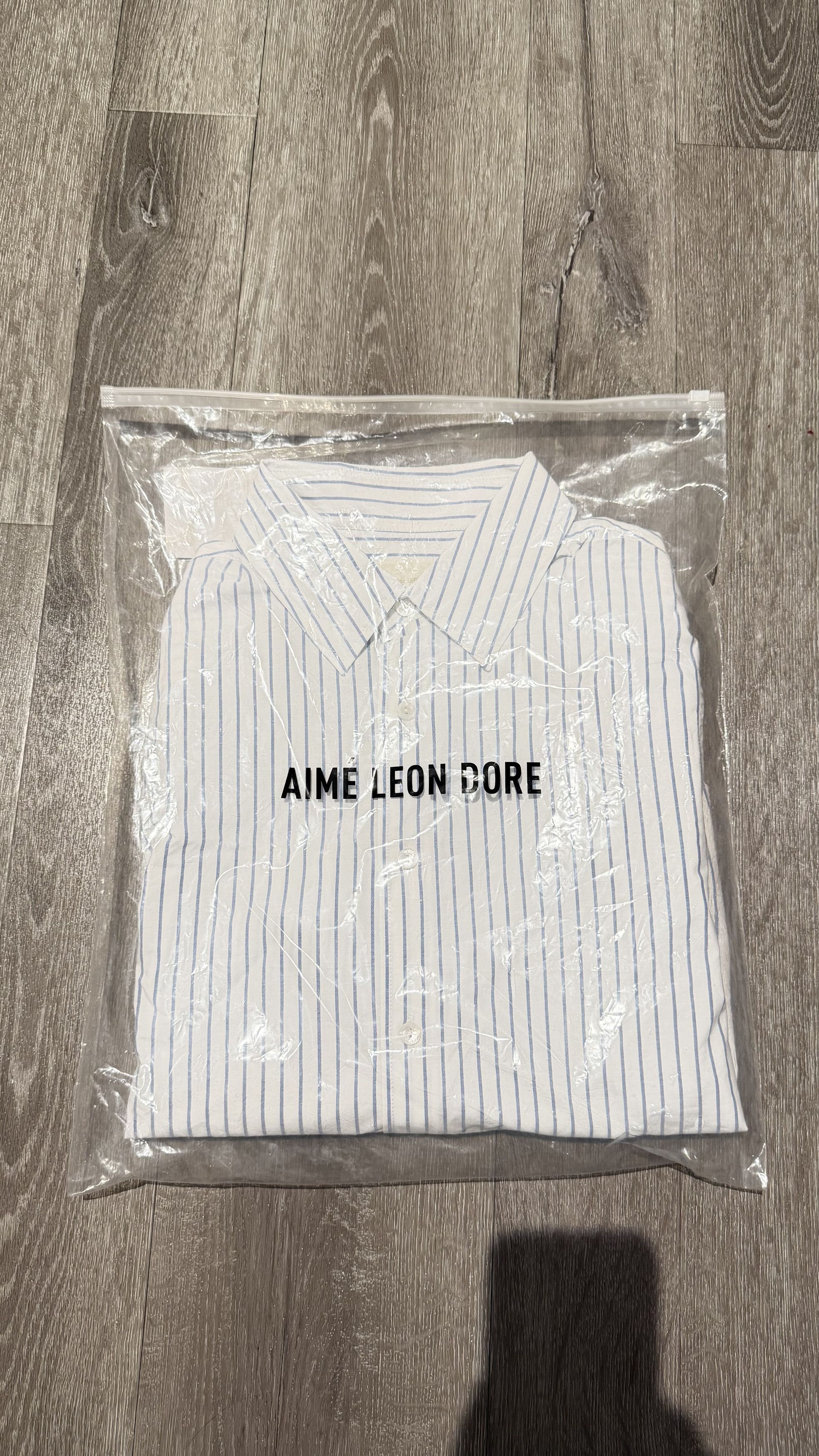 Aime Leon Dore ALD LS Blue Stripe Poplin Shirt Size US XS / EU 42 / 0 - 2 Thumbnail