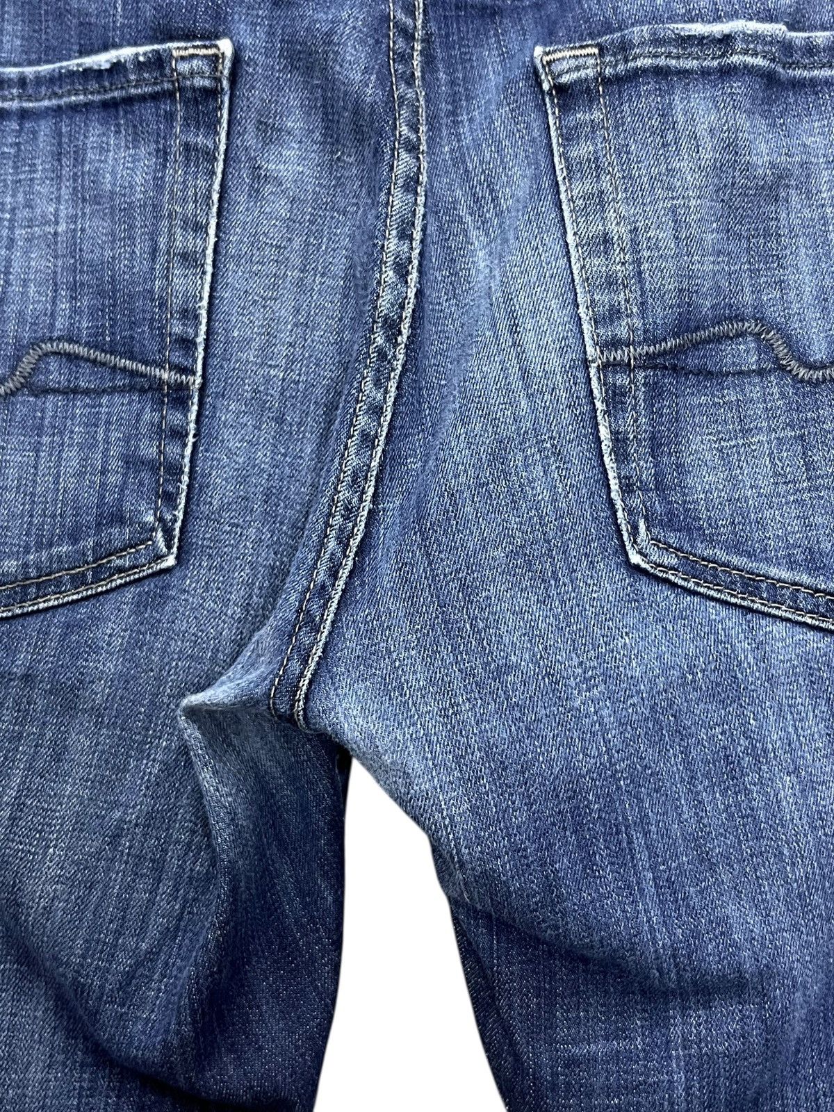 7 For All Mankind FYE🔥Vintage FLARE BRETT 7 FOR ALL MANKIND Stretch Denim USA Size US 32 / EU 48 - 6 Thumbnail