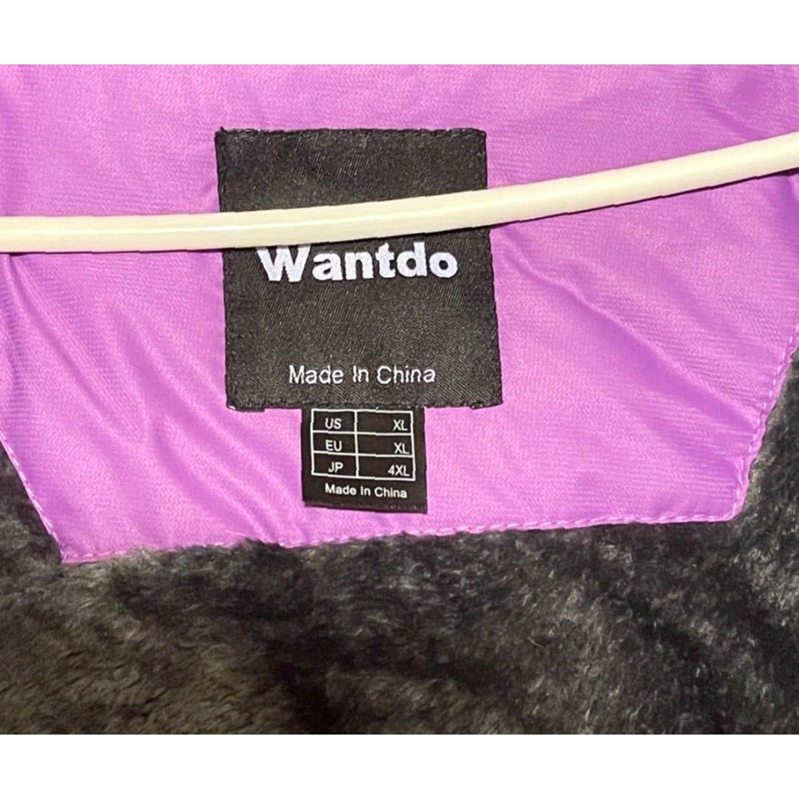 Vintage WantDo Wandto SZ XL Hooded Purple Womens Jacket Nylon Zip Polyester Casual Basic Jacket Hooded Coat? Size XL / US 12-14 / IT 48-50 - 2 Thumbnail