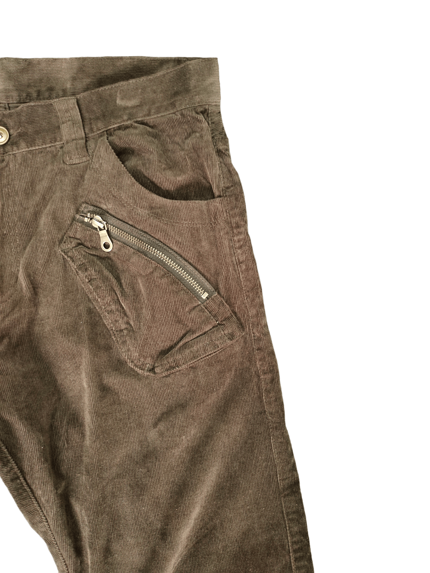 PPFM PPFM Multi Pocket Zipper Curve Velvet Pants Size US 34 / EU 50 - 6 Thumbnail