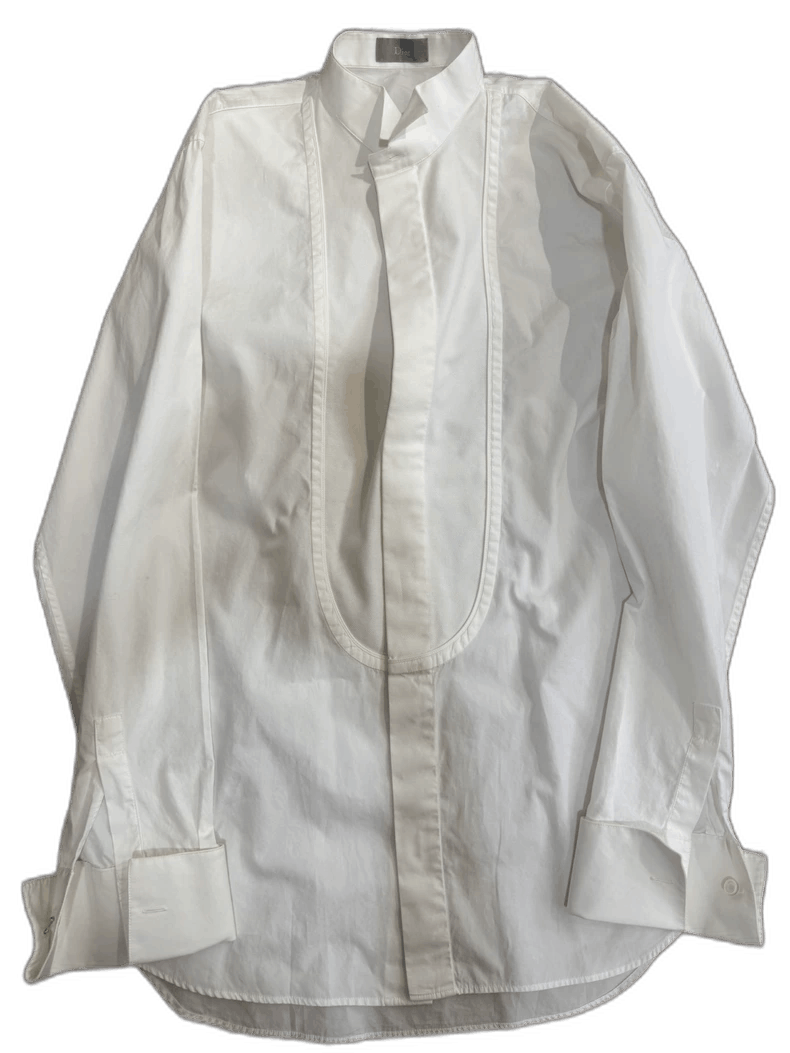 Dior Dior Dior White Long Sleeve Cotton Shirt-2507 Size US M / EU 48-50 / 2 - 1 Thumbnail