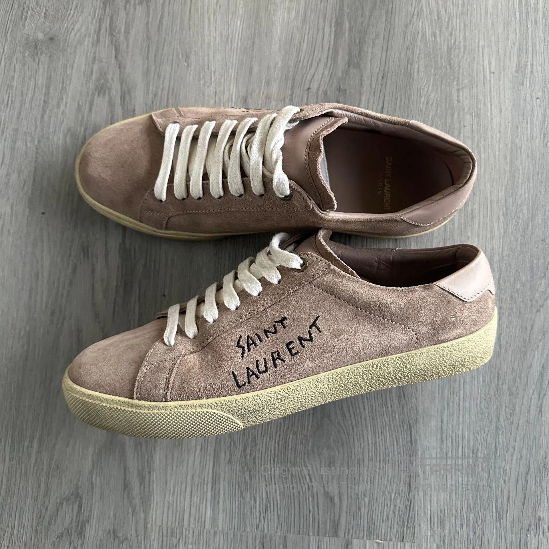 Saint Laurent Paris Saint Laurent Suede Court Classic Sneakers. Size US 6 / EU 39 - 1 Thumbnail