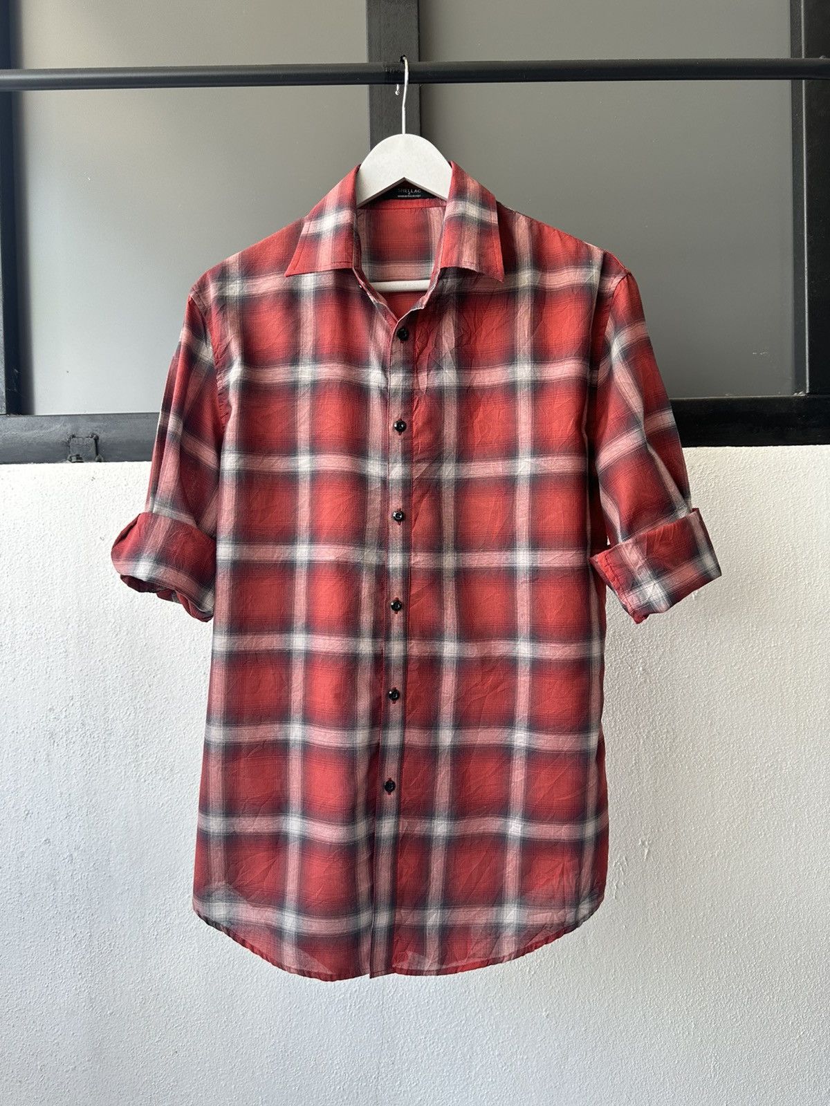 Shellac Shellac x Semantic Design shadow plaid light shirt Size US M / EU 48-50 / 2 - 6 Thumbnail