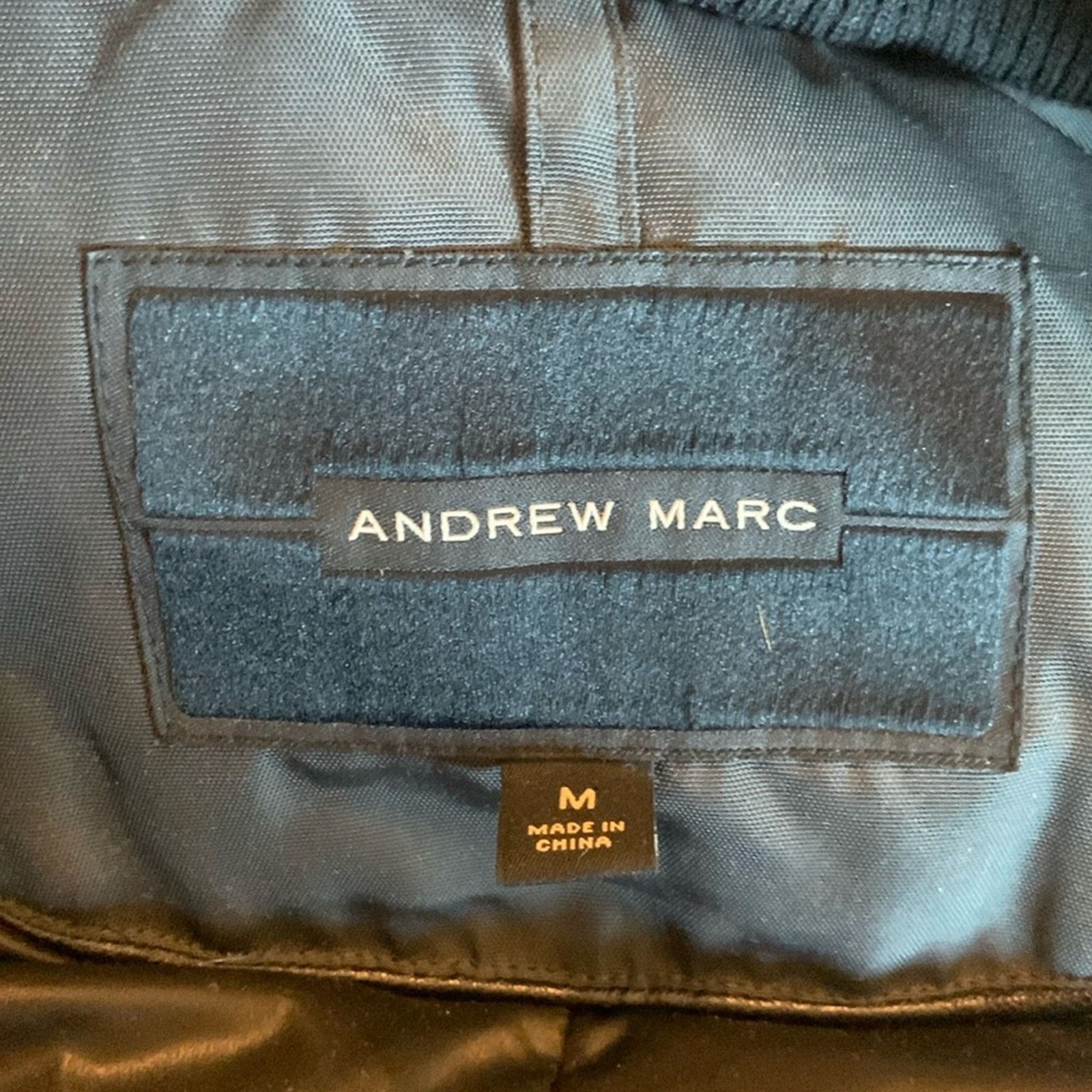 Andrew Marc Andrew Marc black down puffer down storm coat leather trim Size US M / EU 48-50 / 2 - 4 Thumbnail
