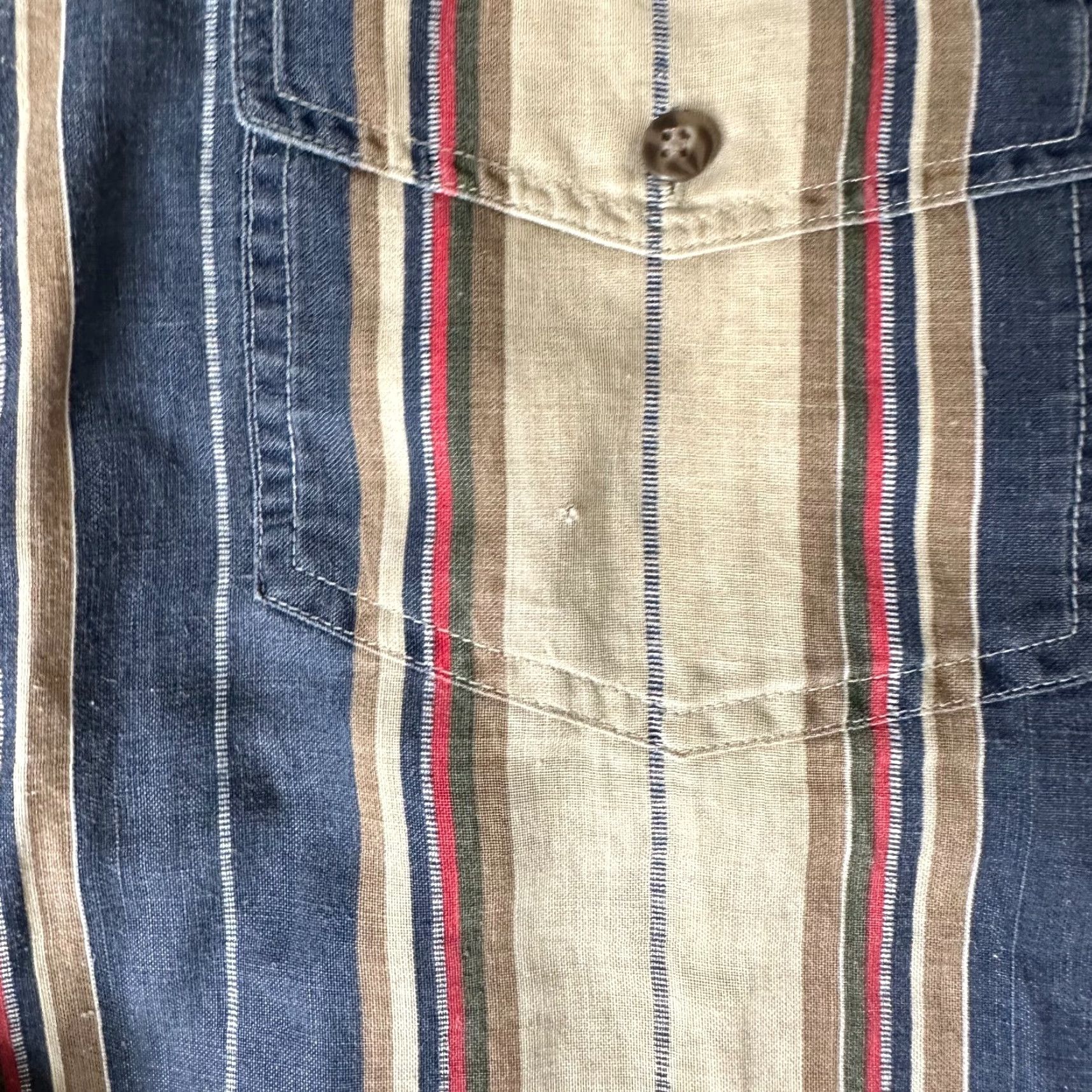 Bugle Boy VINTAGE Bugle Boy Shirt Womens M Blue White Striped Casual Button Up Size M / US 6-8 / IT 42-44 - 4 Thumbnail