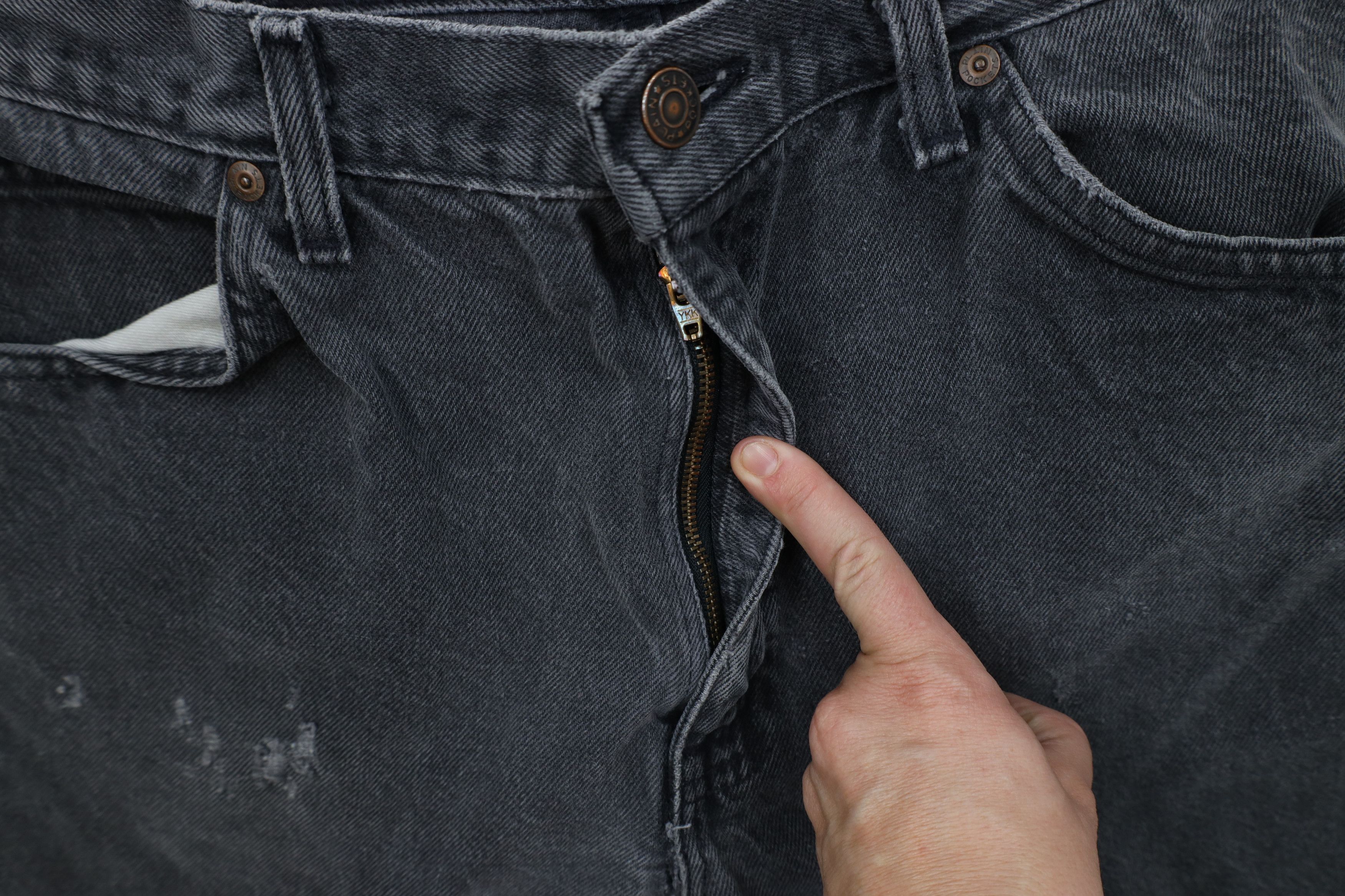 Vintage Vintage 70s Streetwear Straight Leg Denim Jeans Black USA Size US 36 / EU 52 - 9 Thumbnail