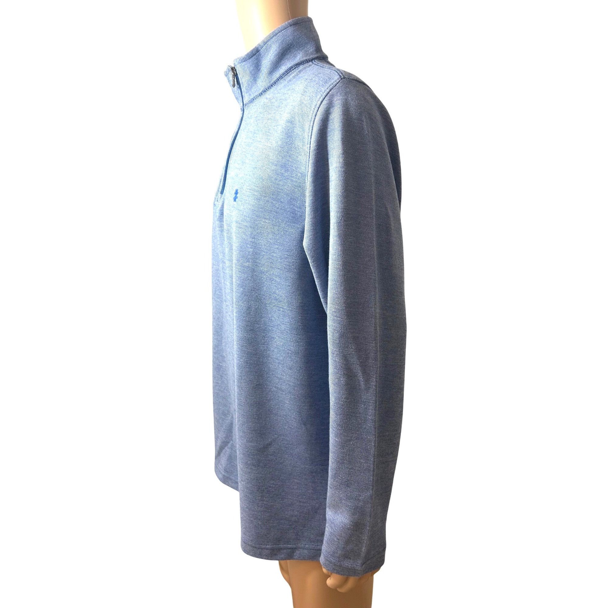 Izod Izod Saltwater Mens Shirt L Blue Long Sleeve Pullover 1/4 Zi Size US L / EU 52-54 / 3 - 2 Thumbnail