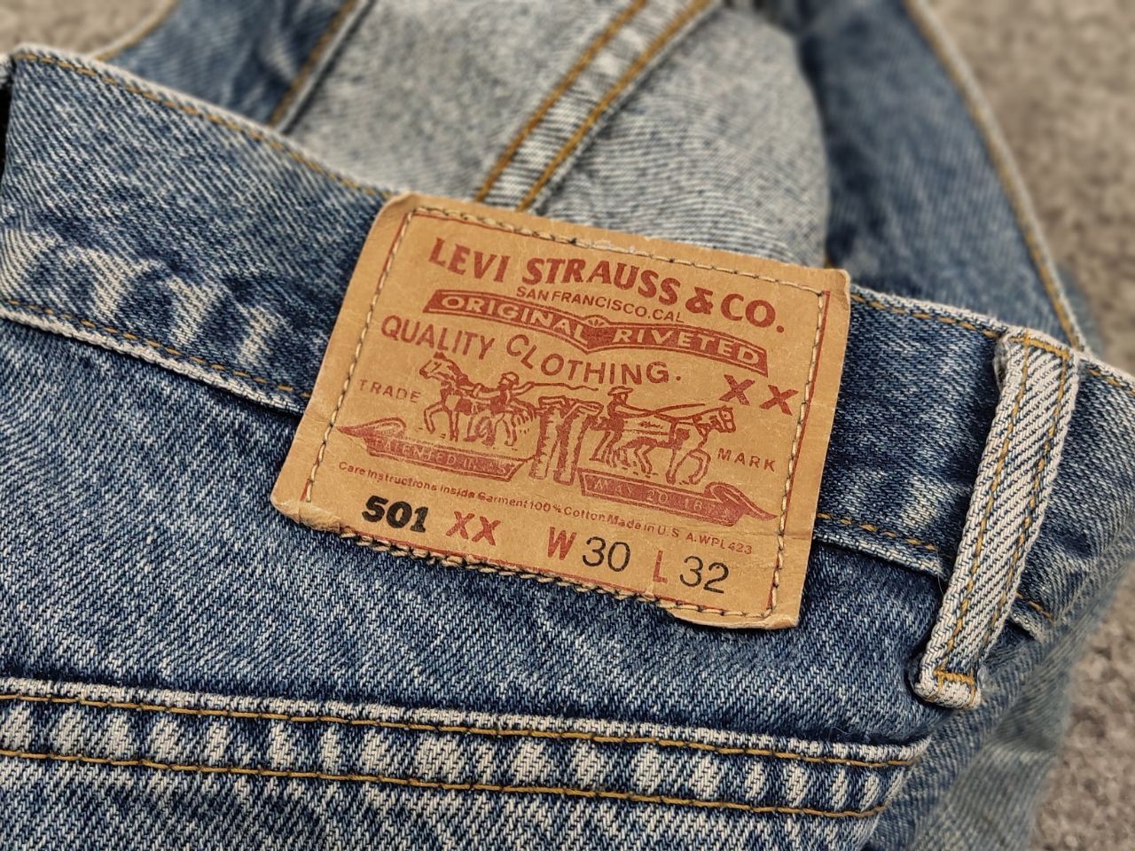 Levi's Vintage 80's Levis 501 Distressed Denim Jeans made in USa Size US 30 / EU 46 - 17 Thumbnail