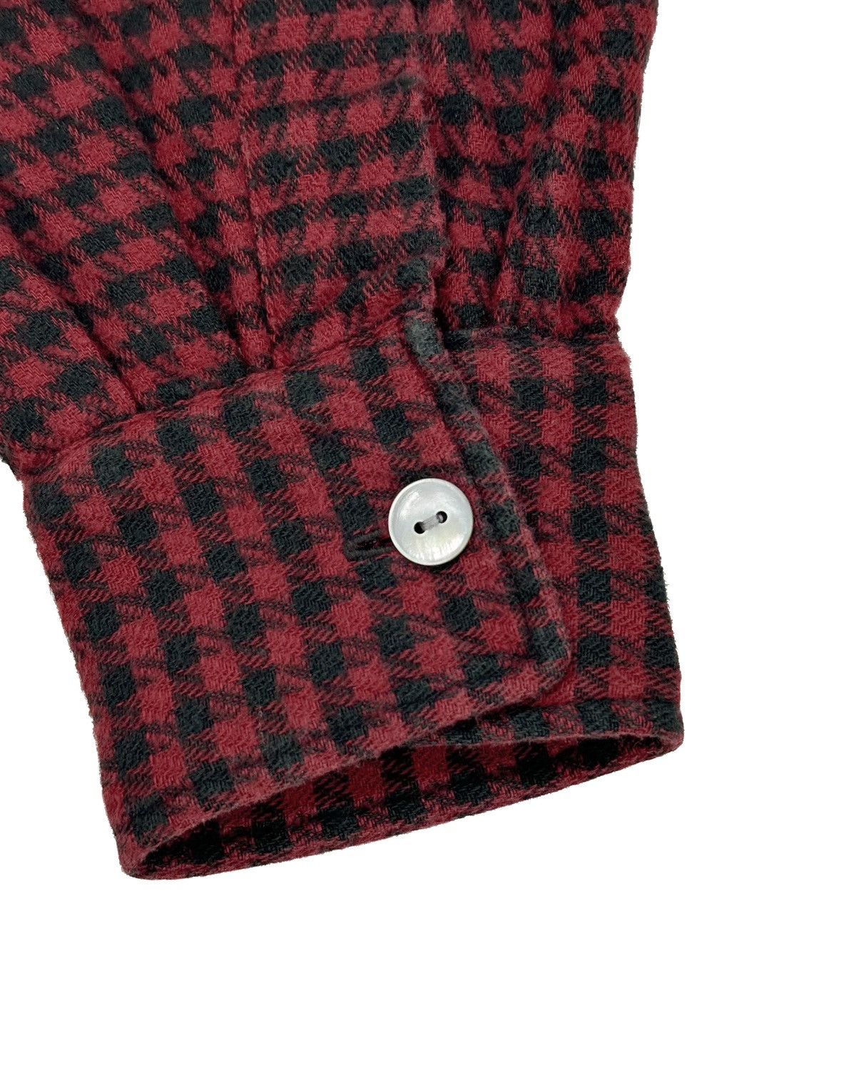 Vintage 50s/60s European Wool Houndstooth Pearl Buttons Pullover Size US M / EU 48-50 / 2 - 5 Thumbnail