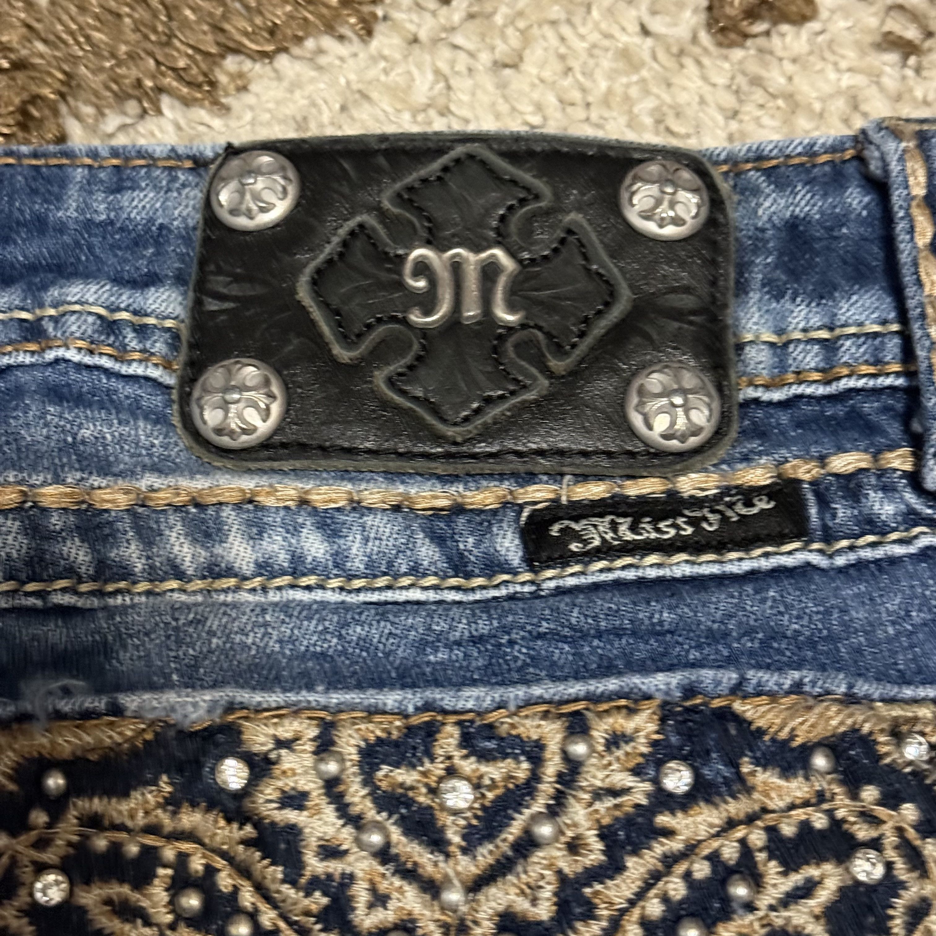 Miss Me Vintage Miss Me Paisley Low Rise Bootcut Jeans 28x33 Y2K Size 28" / US 6 / IT 42 - 5 Thumbnail