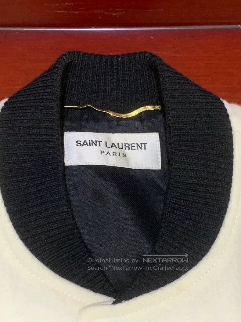 Saint Laurent Paris Saint Laurent Paris Black and White Colorblock Wool Baseba Size XXS / US 00 / IT 34 - 3 Thumbnail