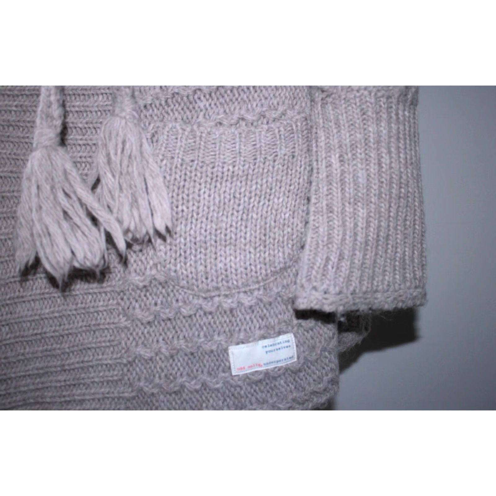 Vintage Odd Molly Cardigan Jumper Beige Wool Alpaca 12 womens Size 3 L Long Length Cardigan Womens Size XS / US 0-2 / IT 36-38 - 3 Thumbnail