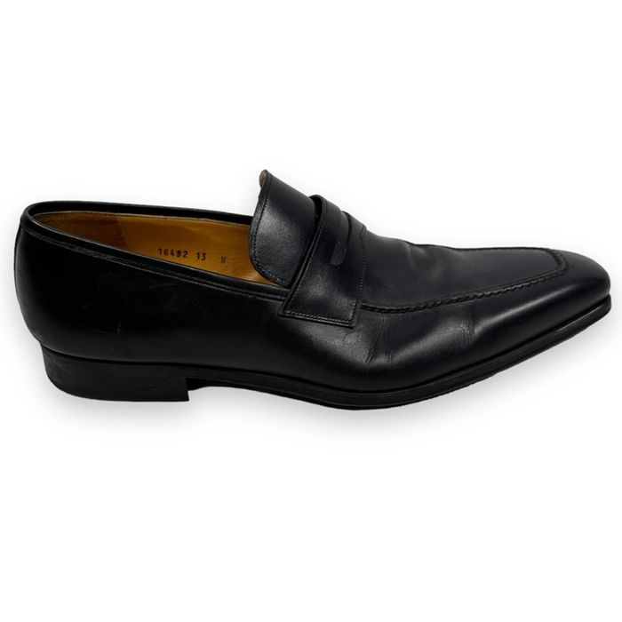 Magnanni Magnanni Slip On Penny Loafers Dress Shoes 13 Black Leather ...