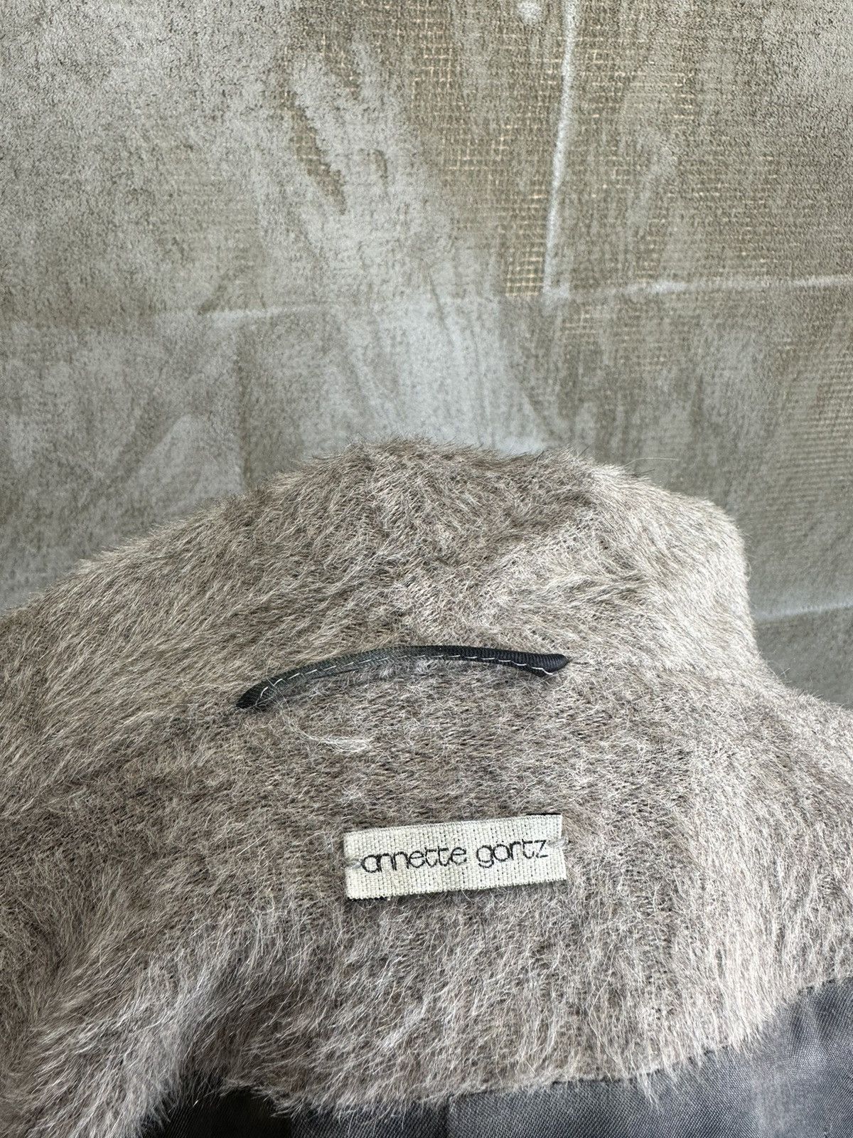Annette Gortz × Vintage Women's Annette Gortz Alpaca Wool Long Coat Overcoat SHADOWS Size XS / US 0-2 / IT 36-38 - 9 Thumbnail