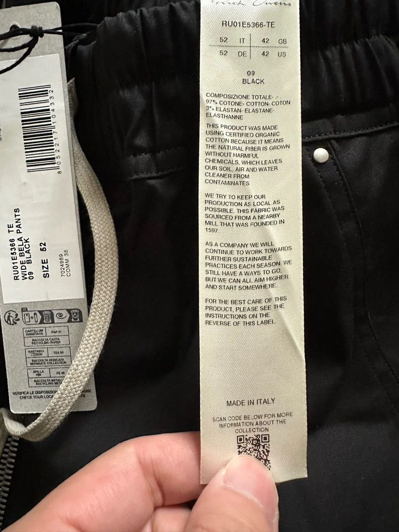 Rick Owens RICK OWENS Black slacks pants Size US 42 / EU 58 - 3 Thumbnail