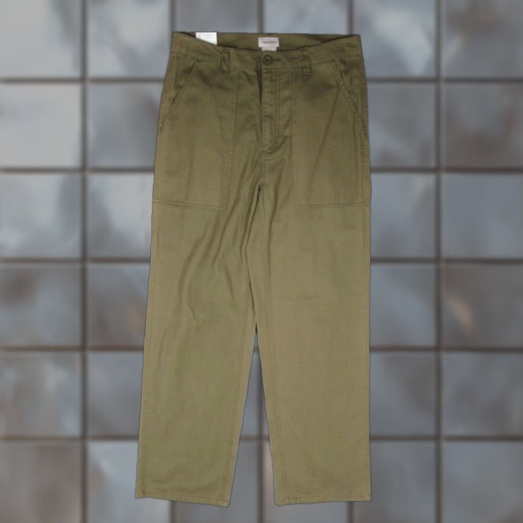 Brixton Brixton Pants Women Green Alameda High Waisted Straight Work Military 31x30 Size 24" / US 00 / IT 34 - 1 Thumbnail