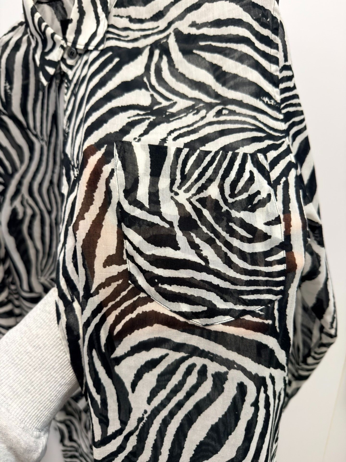 Other Junya Watanabe Zebra Print Long Shirt. Size S / US 4 / IT 40 - 2 Thumbnail