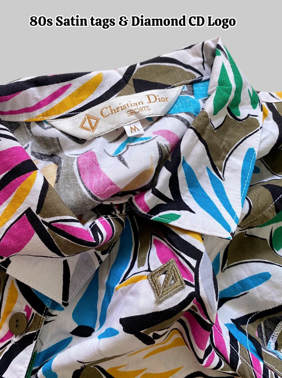 Christian Dior Monsieur Vintage 80s Christian Dior Sports Hand Painted tops Size M / US 6-8 / IT 42-44 - 4 Thumbnail